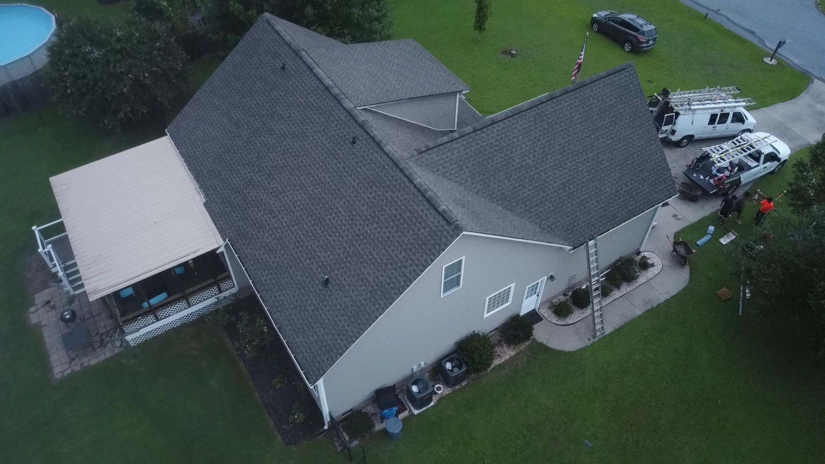 GAF HDZ Weathered Wood by Skybird Roofing