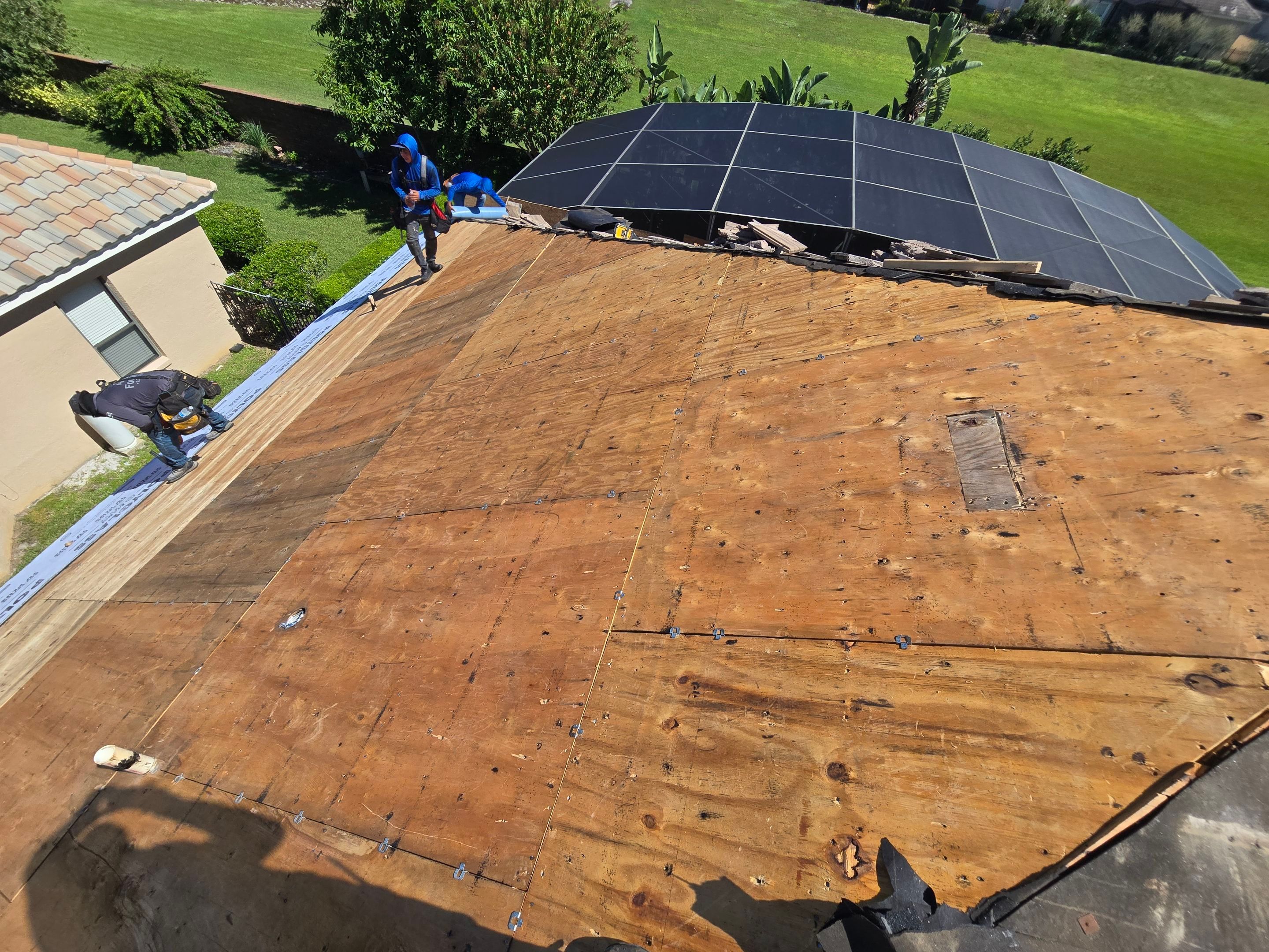 Full Concrete Tile Roof Replacement with Polyglass Underlayment in Orlando by Fortified Roofing Solutions Corp.