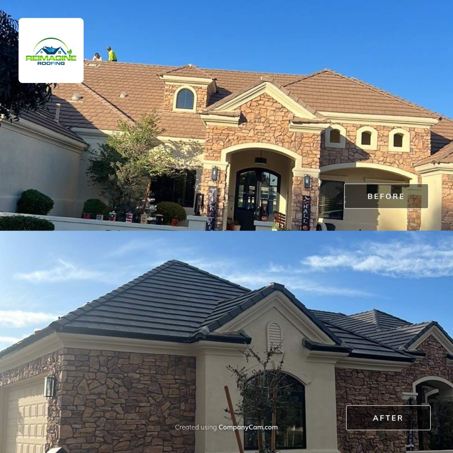 Gray Tile by Reimagine Roofing