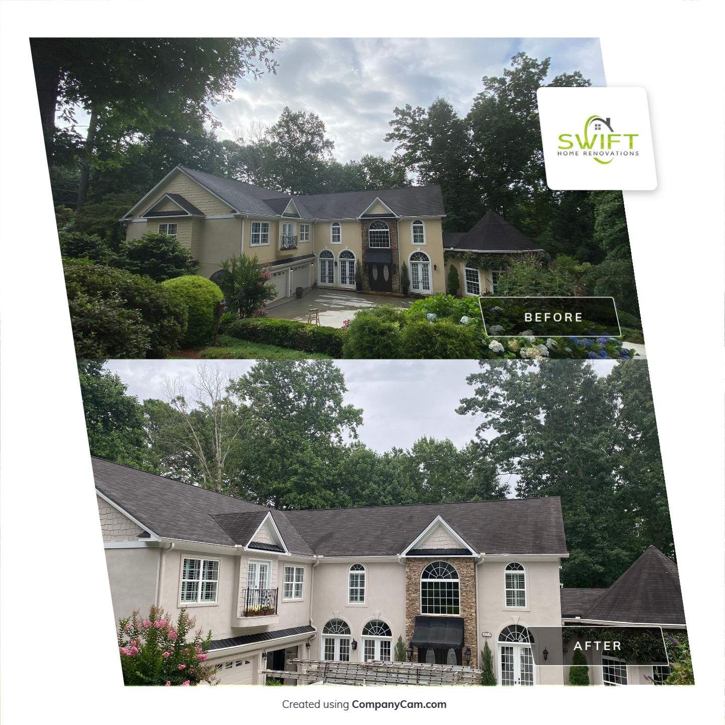 Multi-Story Residential Exterior Painting and Siding Refresh in Atlanta by Swift Home Renovations