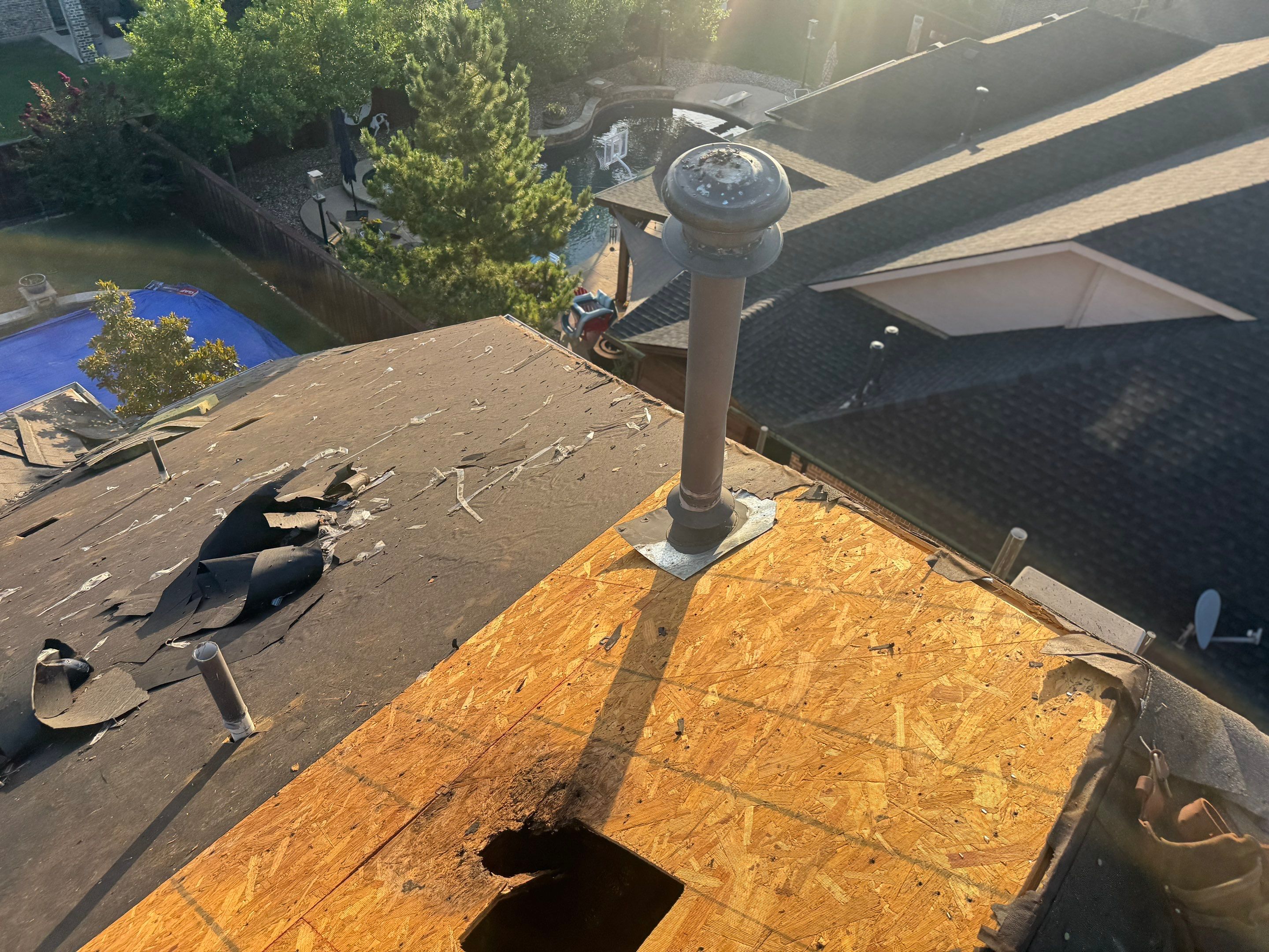 Inspection Wind damages and ceiling leaks McKinney, TX by NIMBUS GENERAL CONTRACTORS, LLC