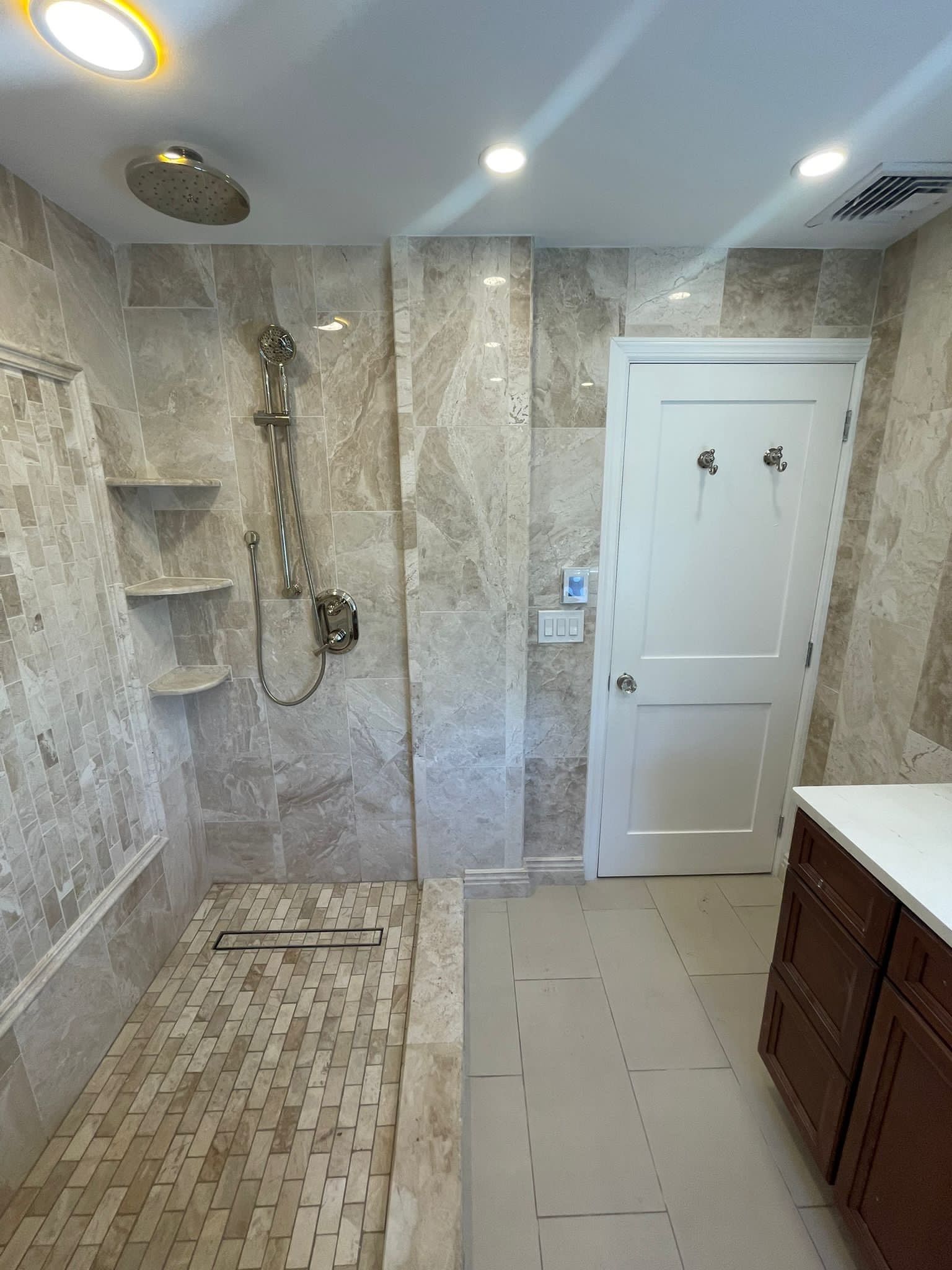 Bathroom Remodel using Tile by Home Concepts Construction