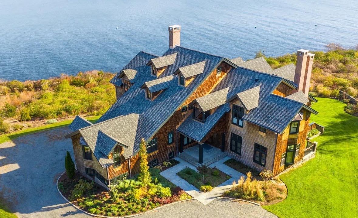 Waterfront Roof Replacement - Mackerel Cove, Jamestown, RI  by Rinaldi Brothers