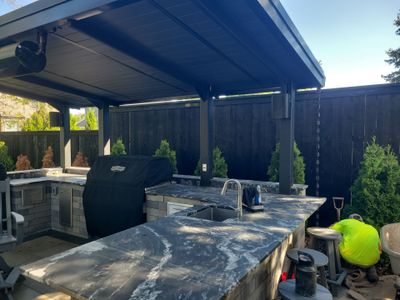 Black Wood Privacy Fence in Cedar Falls