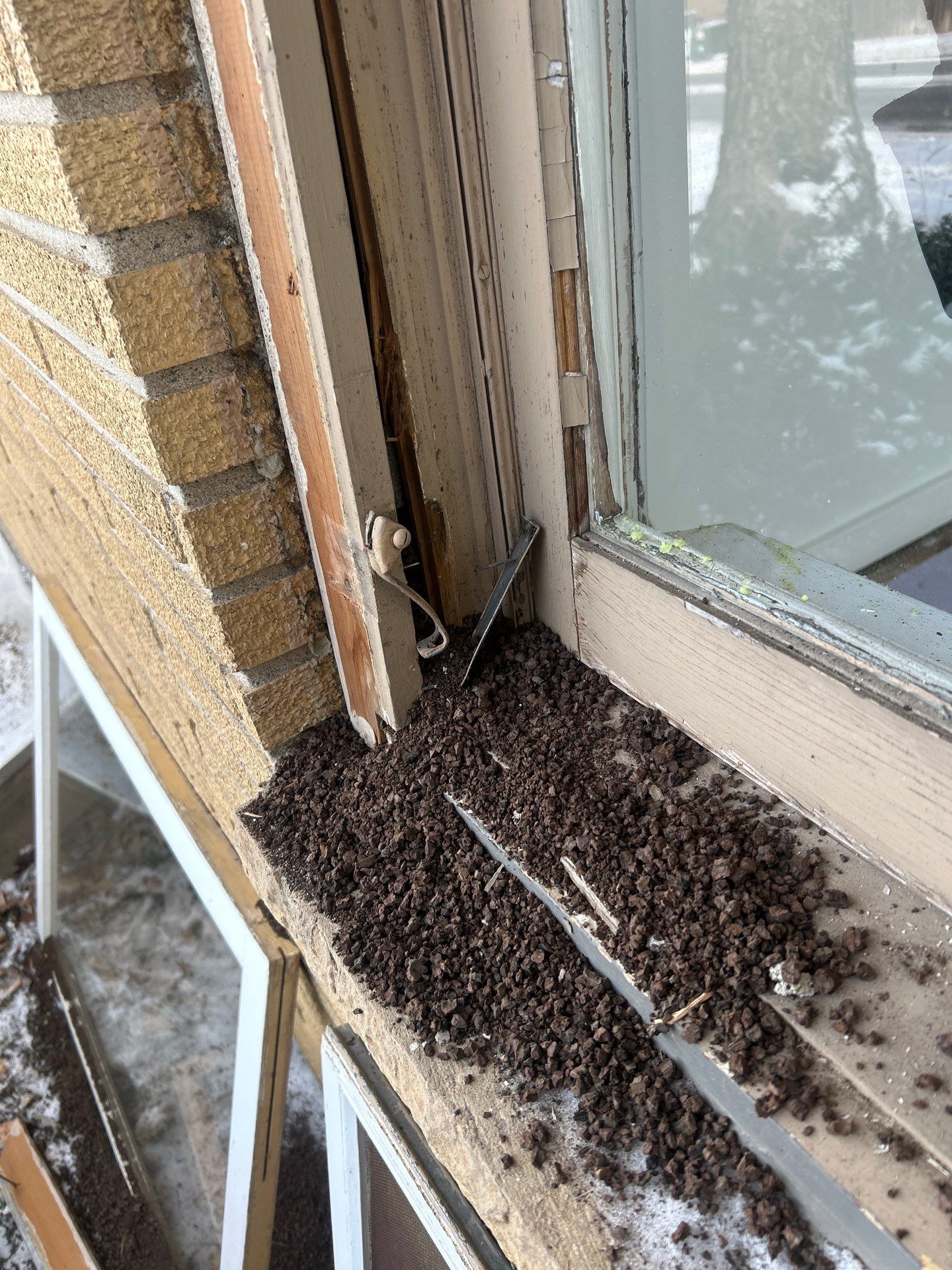 Black-Frame Pella Lifestyle Upgrade on a Partial Brick Home by United Windows and Siding LLC