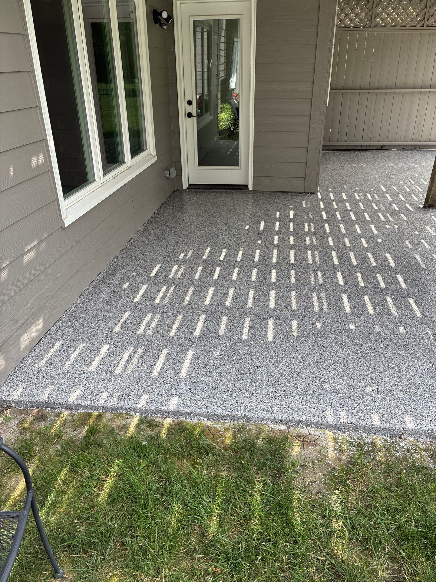 Patio Concrete Coating for West Des Moines Patio and Landing by Revival Concrete Coatings
