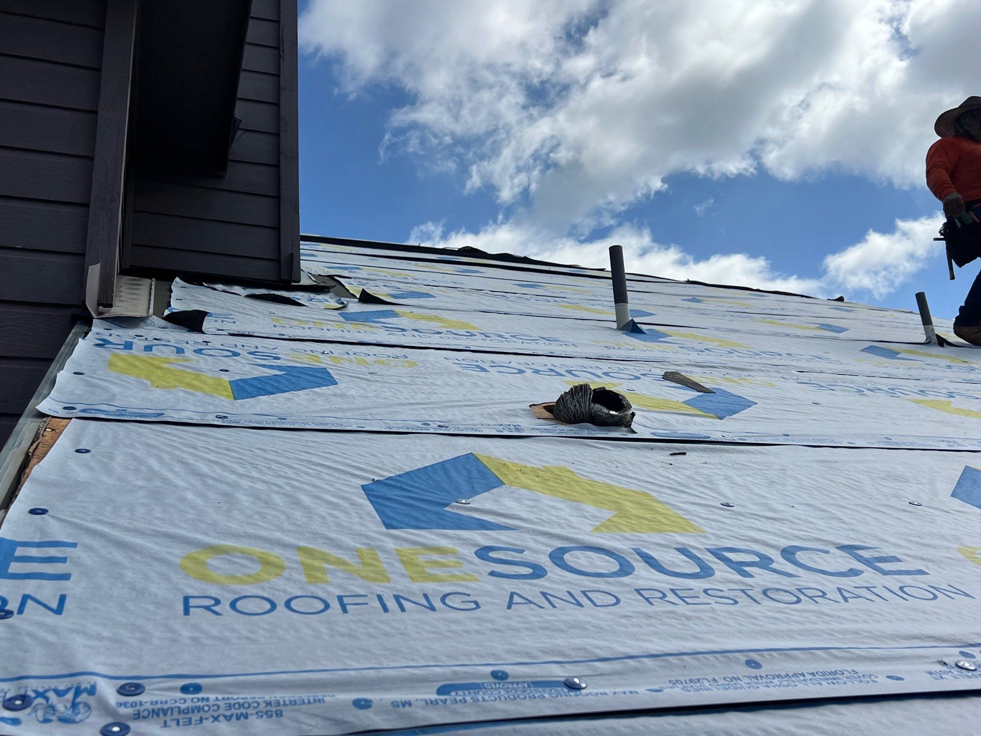 Residential Roofing Installation using Malarkey Vista Weathered Wood Plus by OneSource Roofing and Restoration