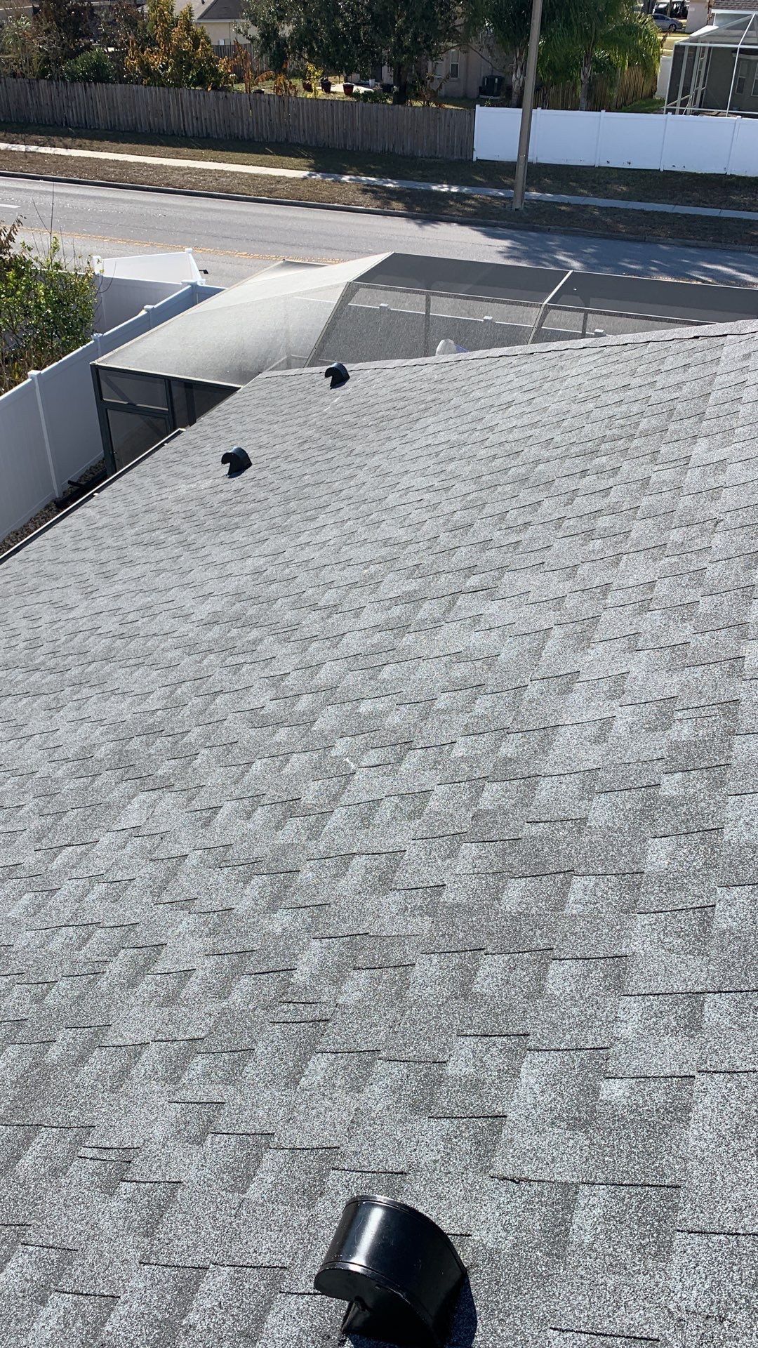 Residential Insurance Roofing Installation using GAF HDZ Shingles by Protek Roofing Heating Air & Solar