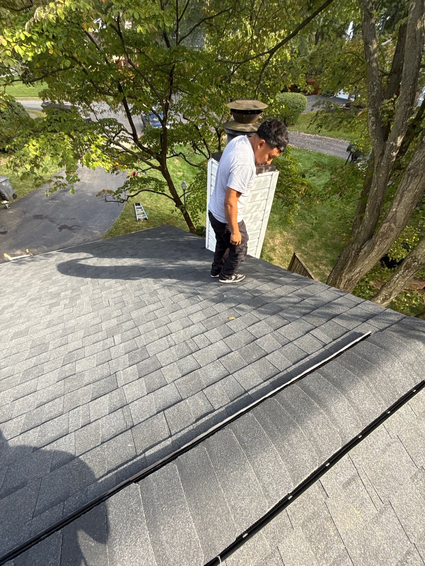 Falls Church: Residential Roof Replacement with CertainTeed Landmark in Moire Black  by RM Banning, Inc.