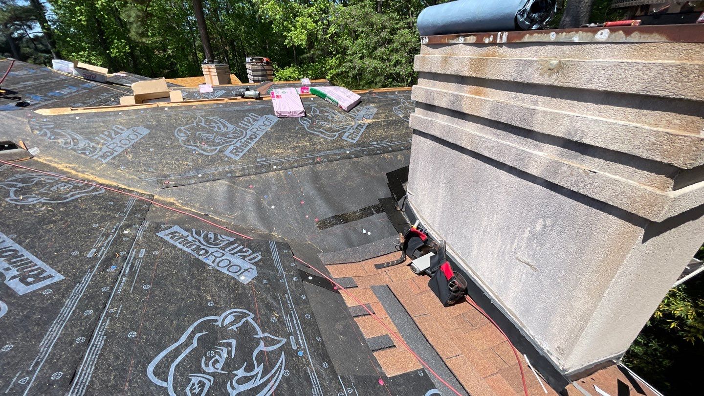 Commercial Roofing Installation using Owens Corning Autumn Brown by Inspector Roofing and Restoration