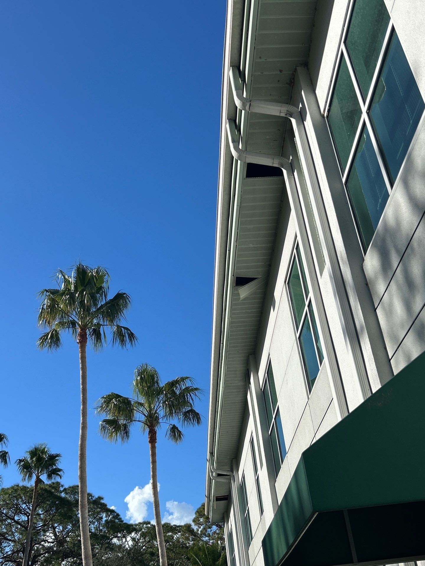 6-Inch White Seamless Gutters in Sarasota FL by Gutter Professors