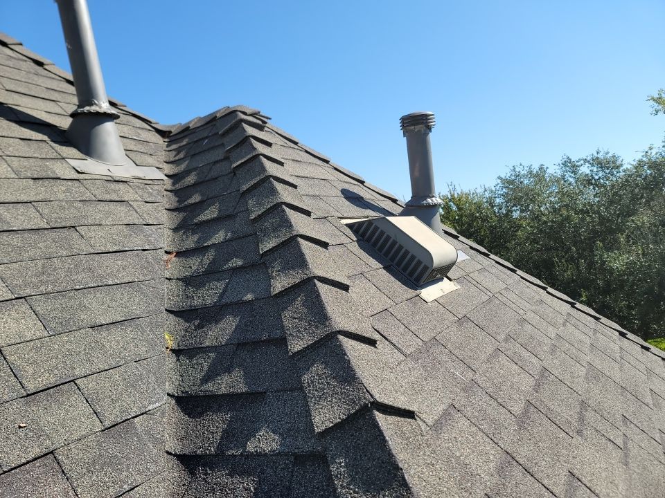 Insurance Claim Roof and Gutters using Owens Corning - Duration- Estate Gray -New Gutters - Exterior paint by Tex-Line Roofing