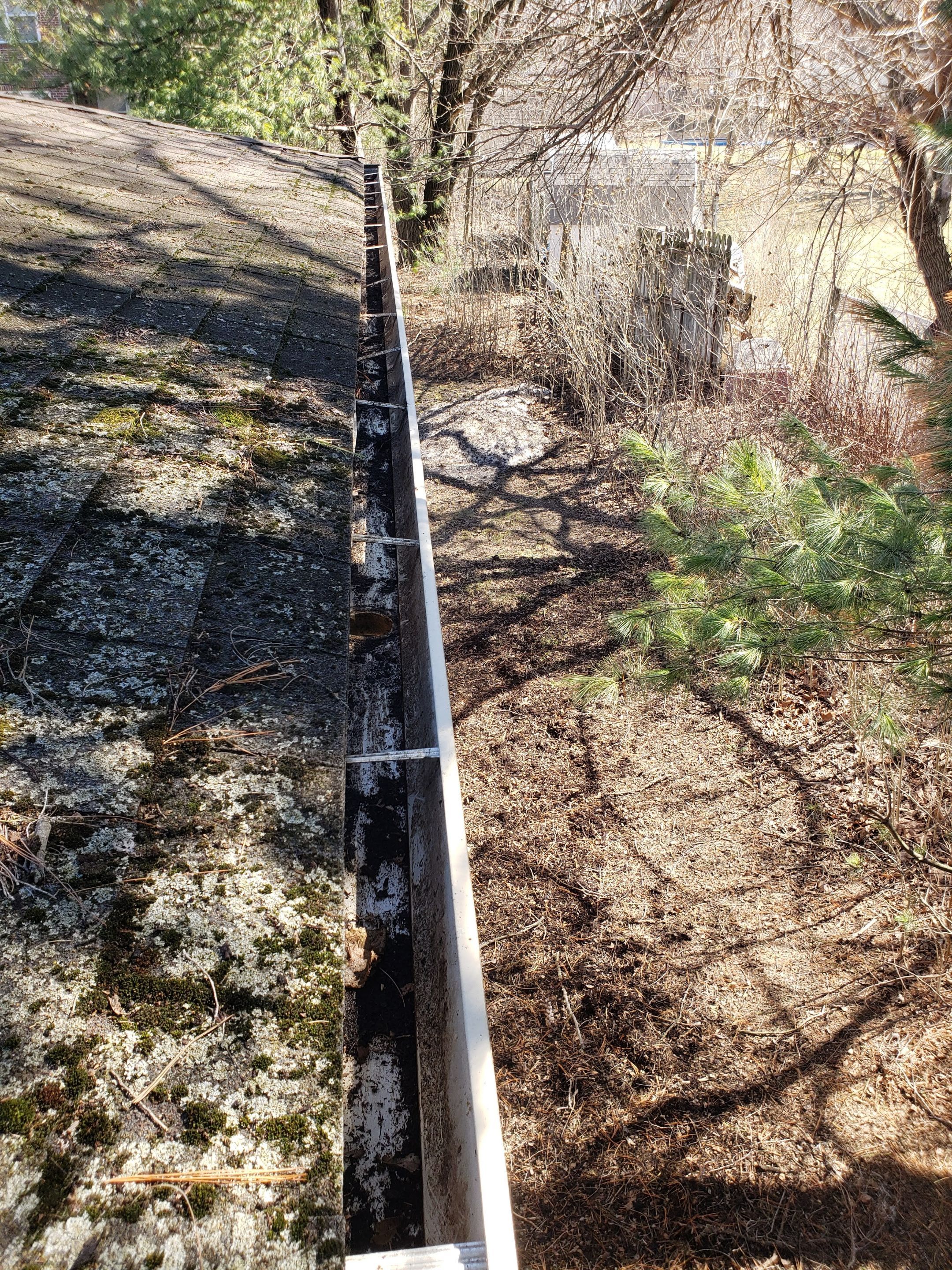 Commercial gutter cleaning South Bend, IN after photo with clean gutters