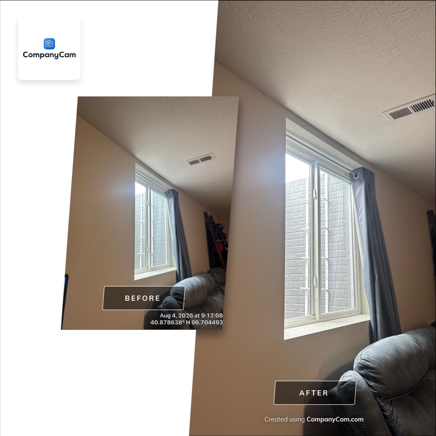 Basement Egress Window Installation with Brick-Textured Wells in Lincoln by CompanyCam Sales Demo