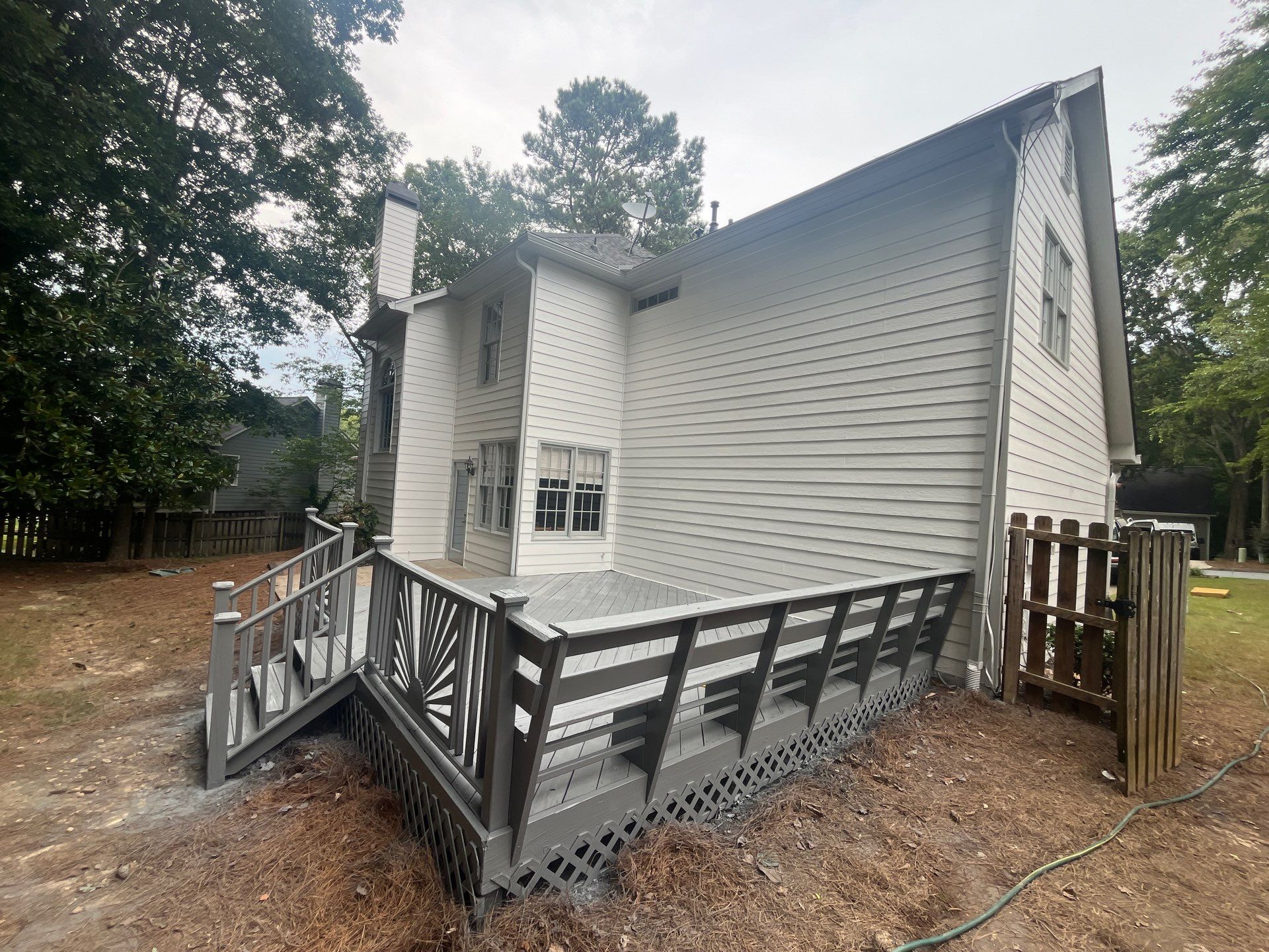 Siding and Rotten Wood Replacement with Exterior Painting in Woodstock,GA by Nelson Exteriors