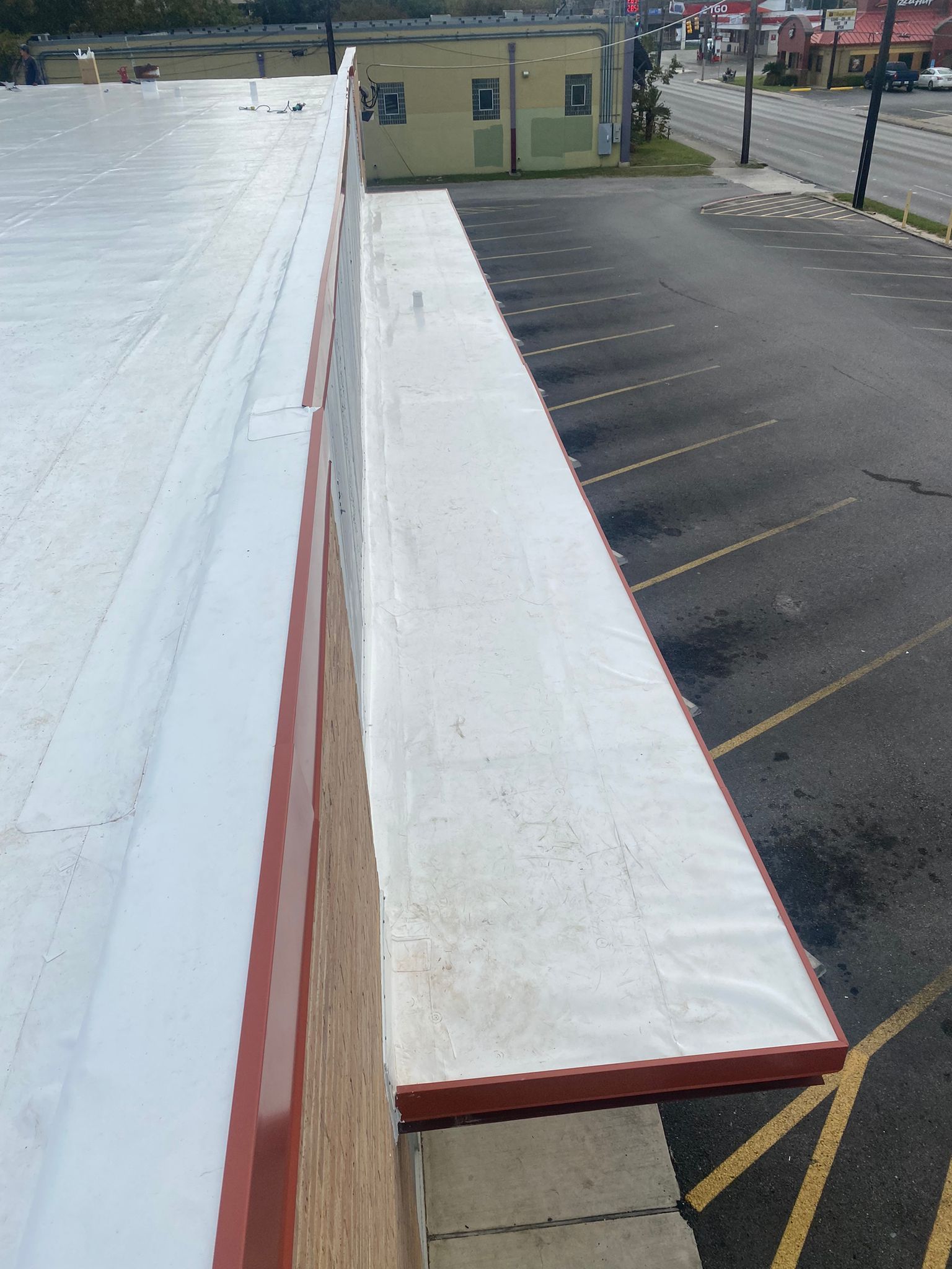 San Antonio Post Office Recover with a 20 year NDL warranty by Grell Roofing, LLC