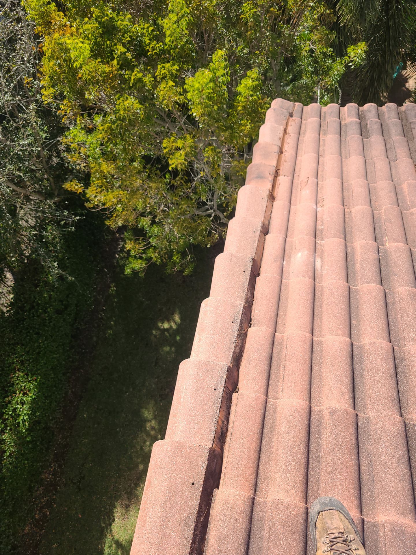 Concrete Tile Roof Repair and Ridge Cap Maintenance in Hypoluxo by Aastro Roofing