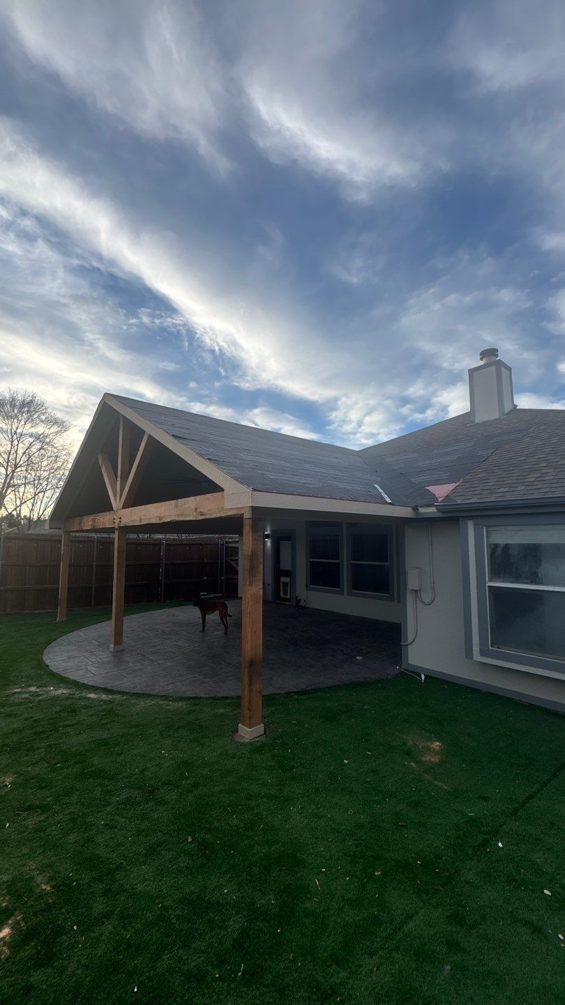 Pergola Build by First Out Roofing 