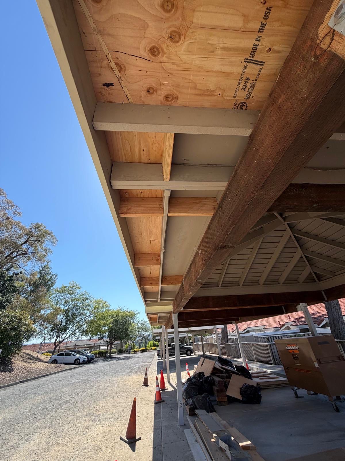 Commercial Carport Reconstruction by Anza Builders, Inc. 