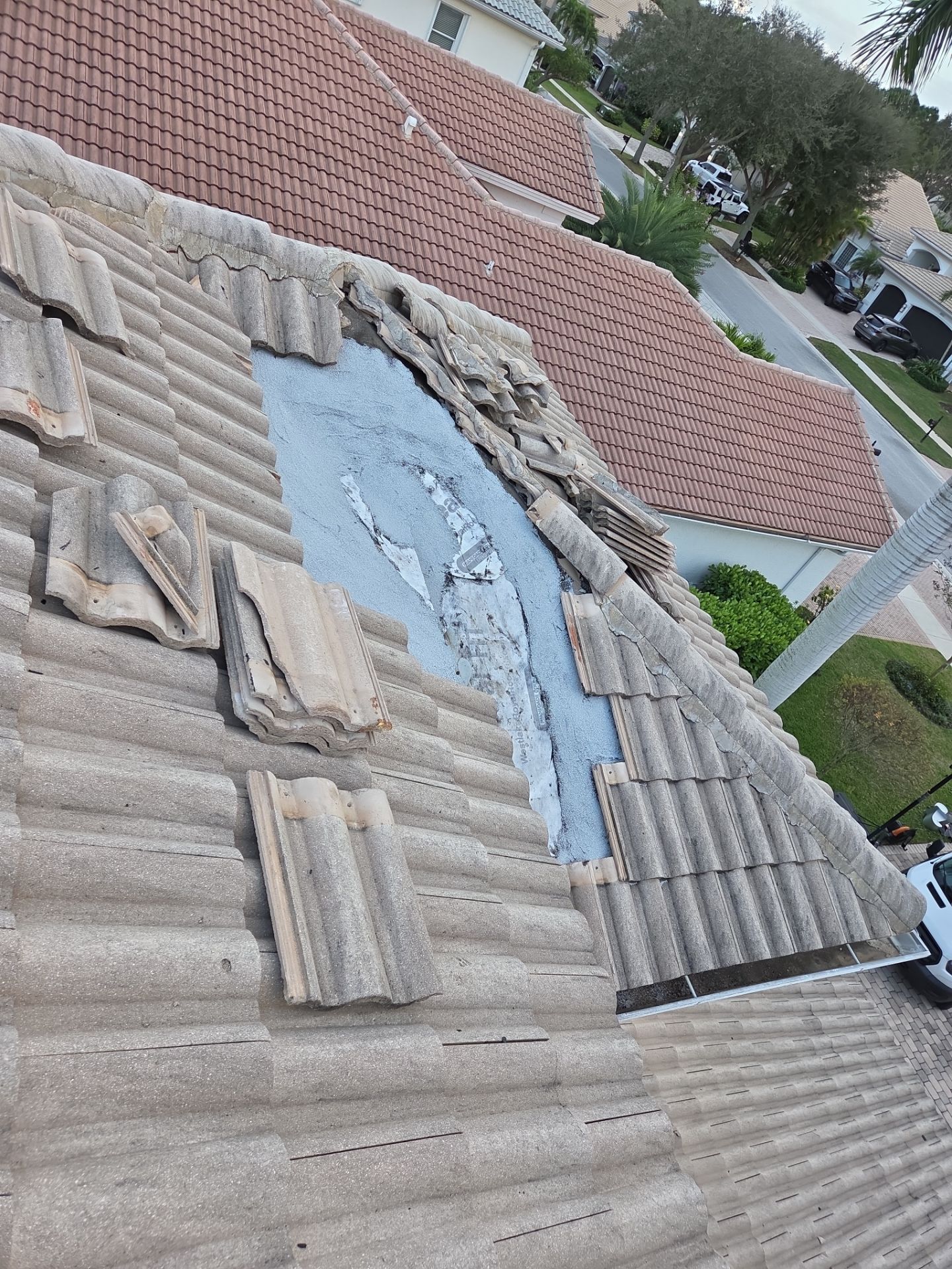 Concrete Tile Roof and Fascia Repair in Boynton Beach by Aastro Roofing