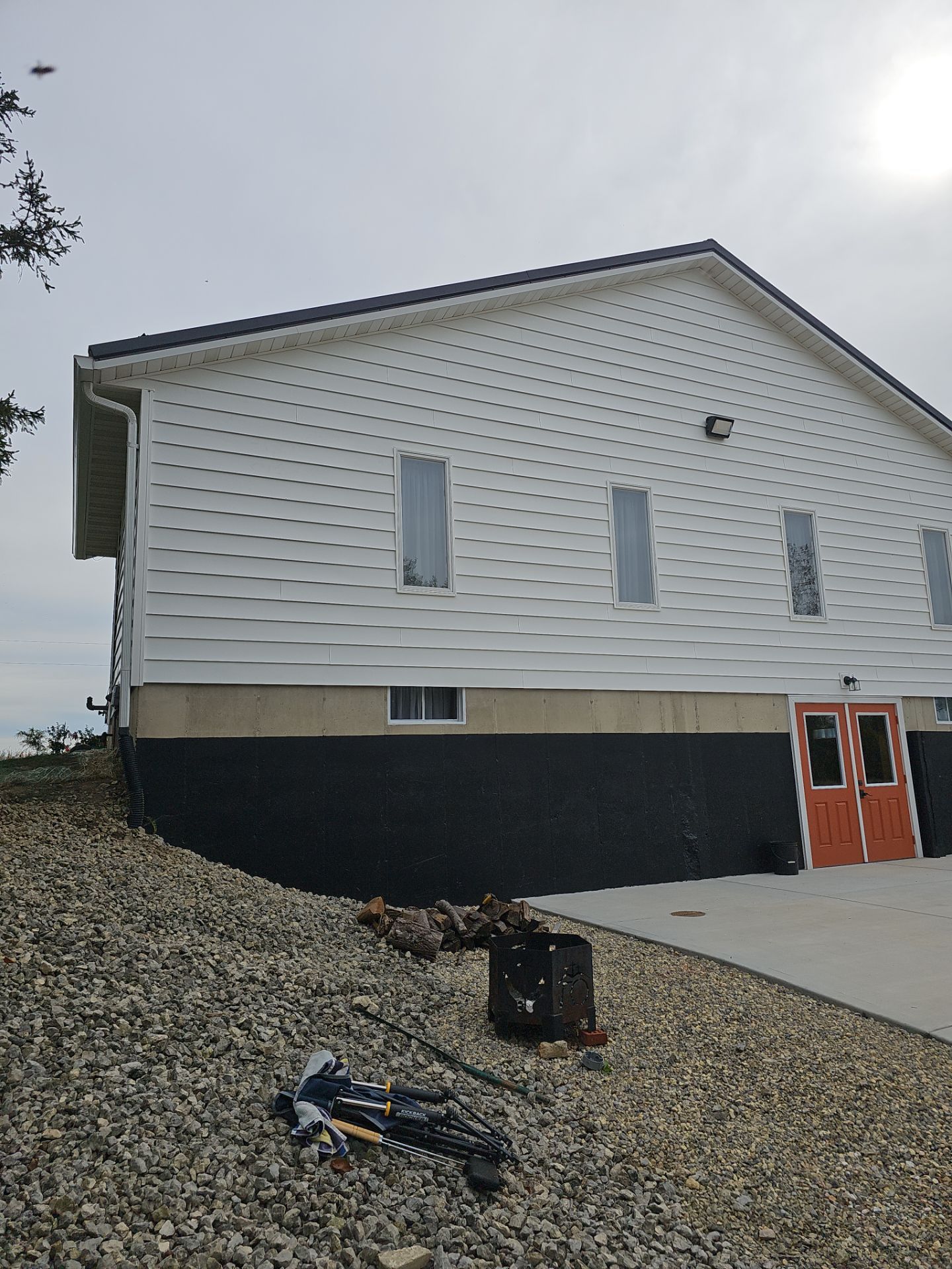 Siding Installation using Mastic 8" white  by Nitro Roofing and Construction