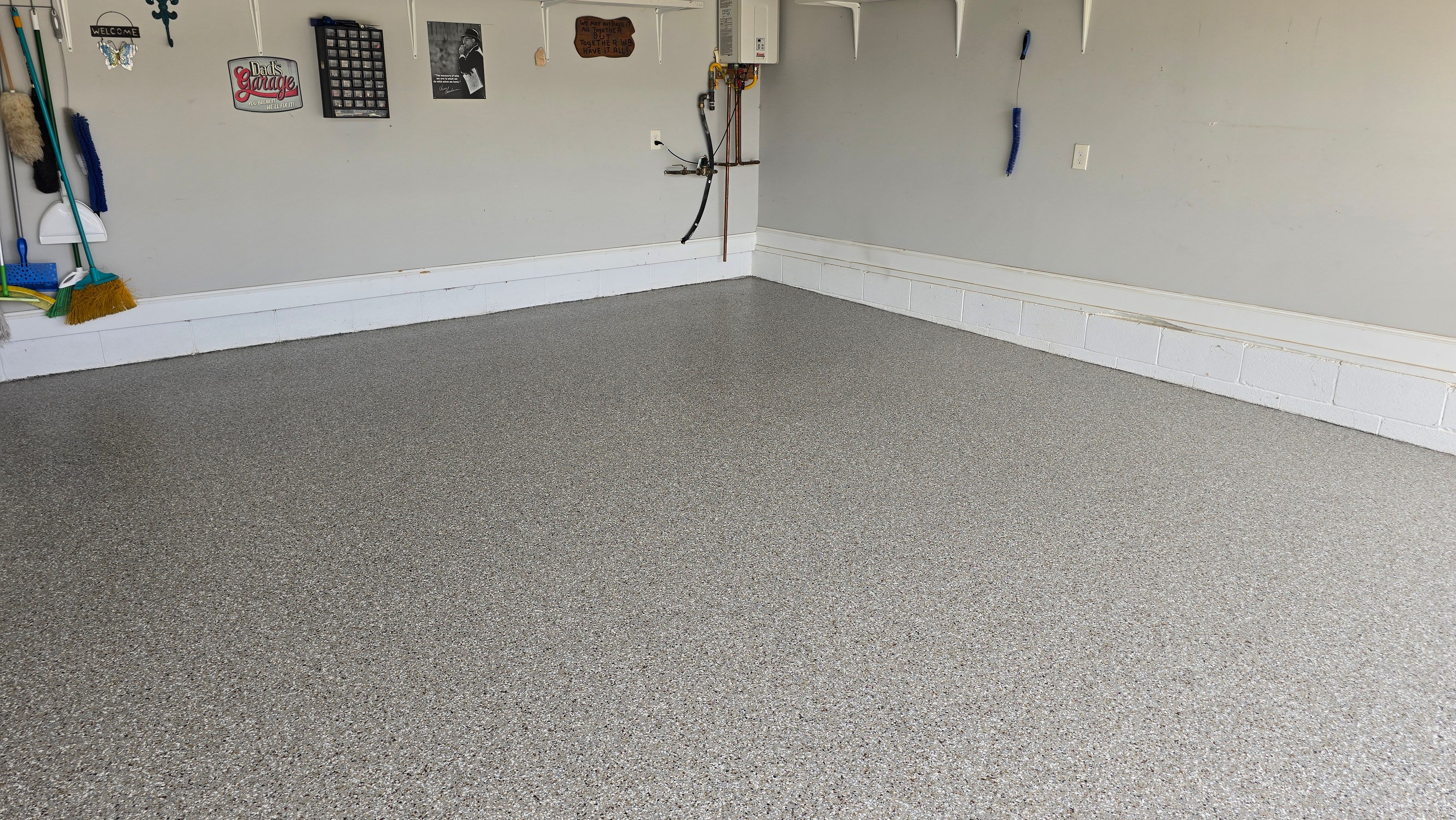 Garage using Creekbed by Elite Floor Solutions
