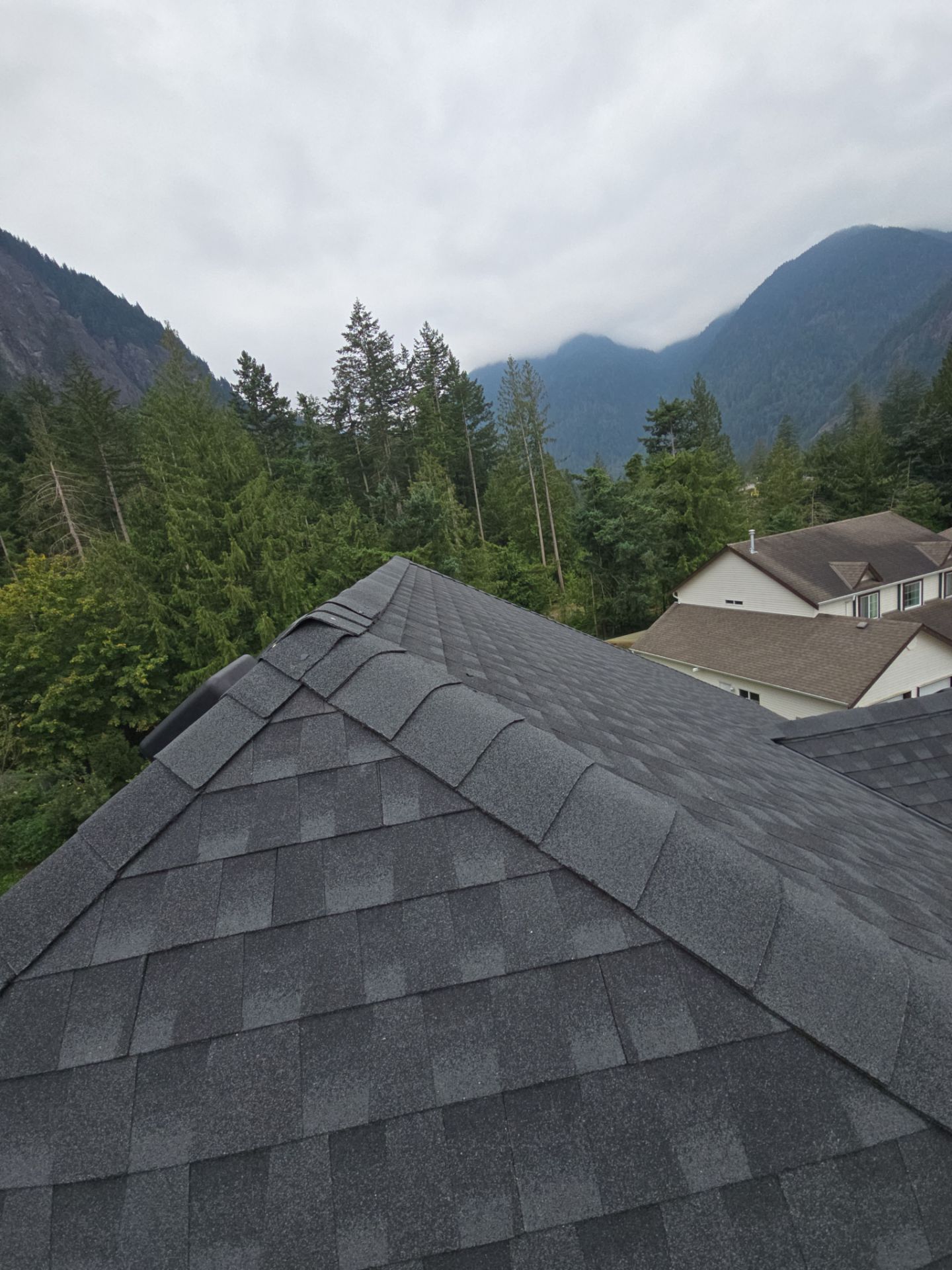 Residential Re-Roof using GAF Timberline HDZ Charcoal  by Top Notch Roofing Inc