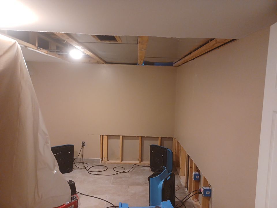 Project in Plymouth by EzDry Water Mitigation & Property Restoration