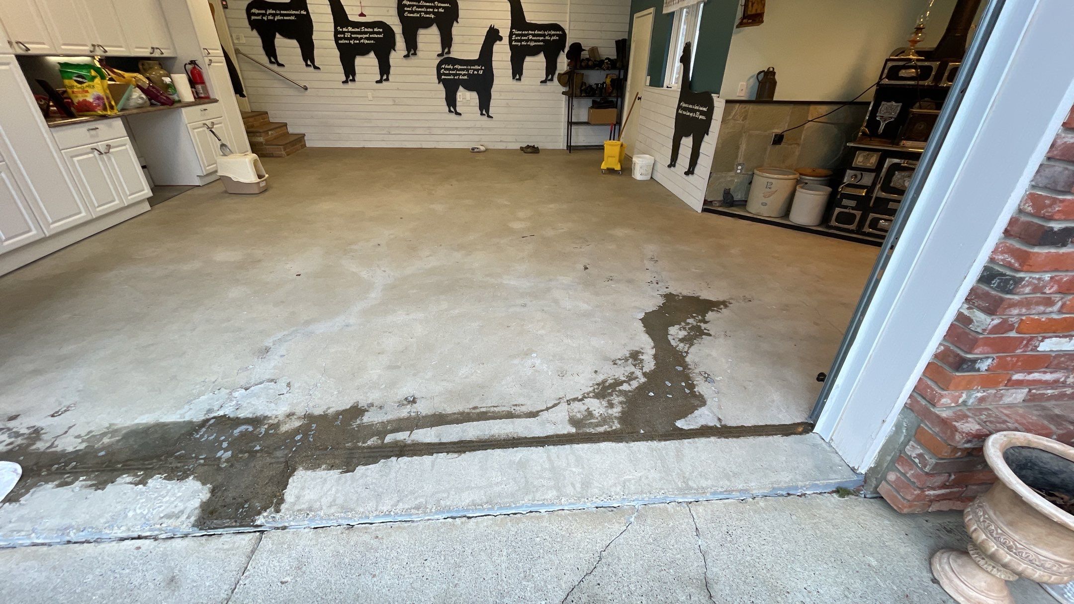 Garage Transformation using Slate Stone and the Penntek Evolution System by Croc Coatings, LLC
