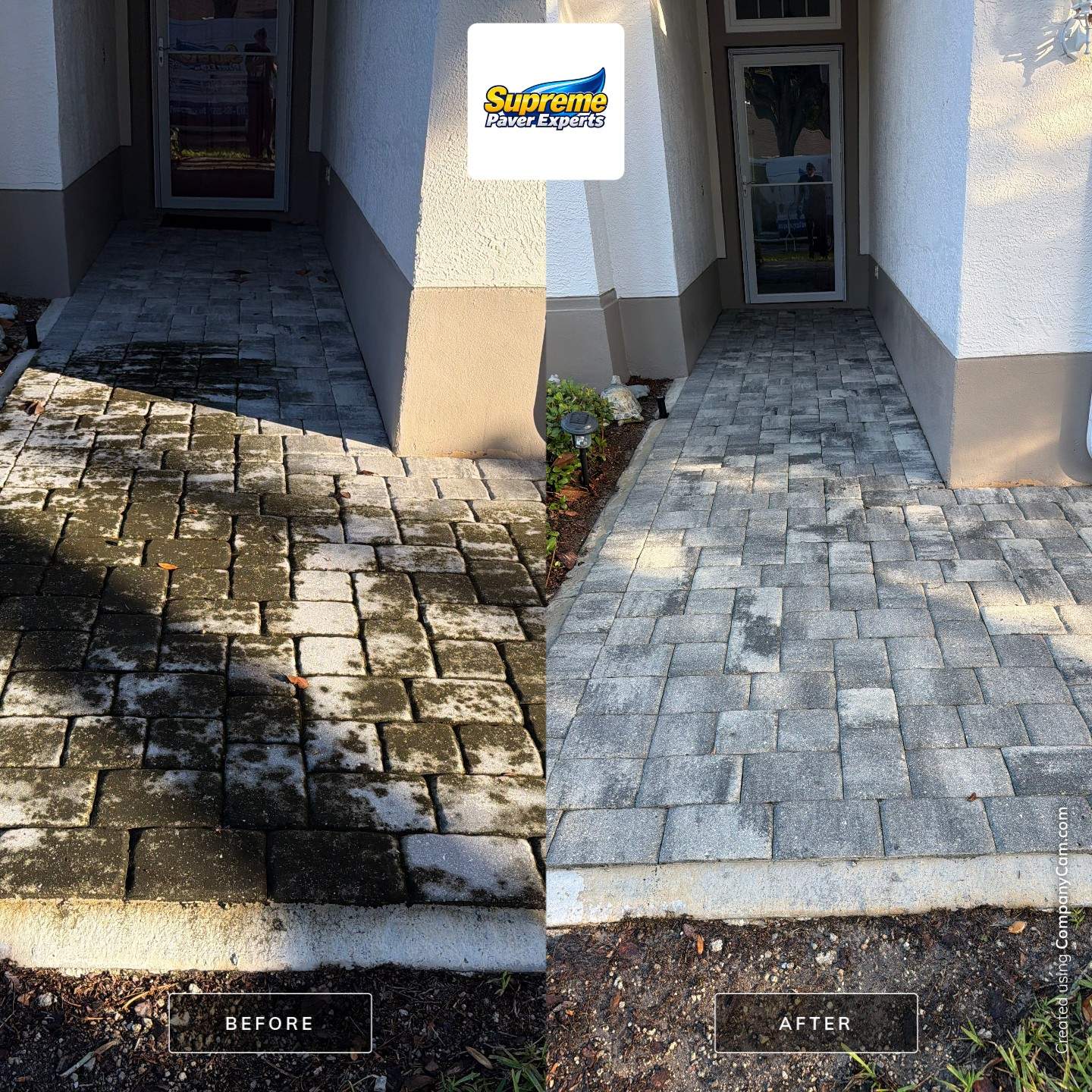 Paver Driveway and Walkway Restoration in Sun City Center by Supreme Paver Experts