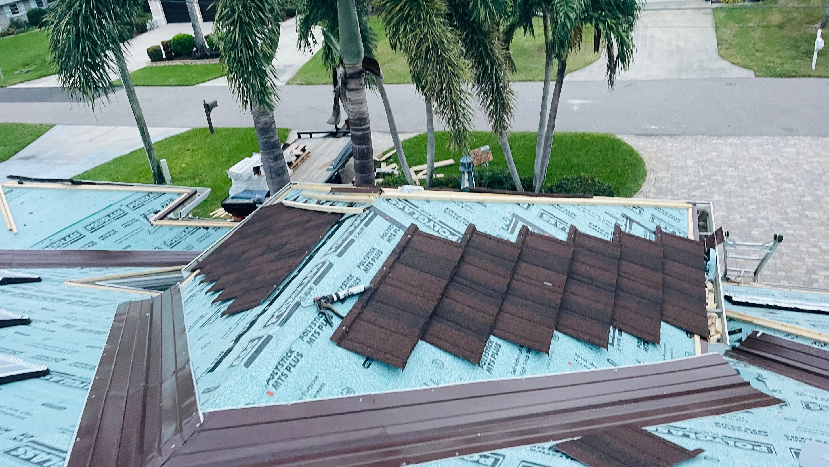 Residential Roofing Installation using Westlake (Boral) Stone Coated Steel in Cape Coral by Four Peaks Roofing