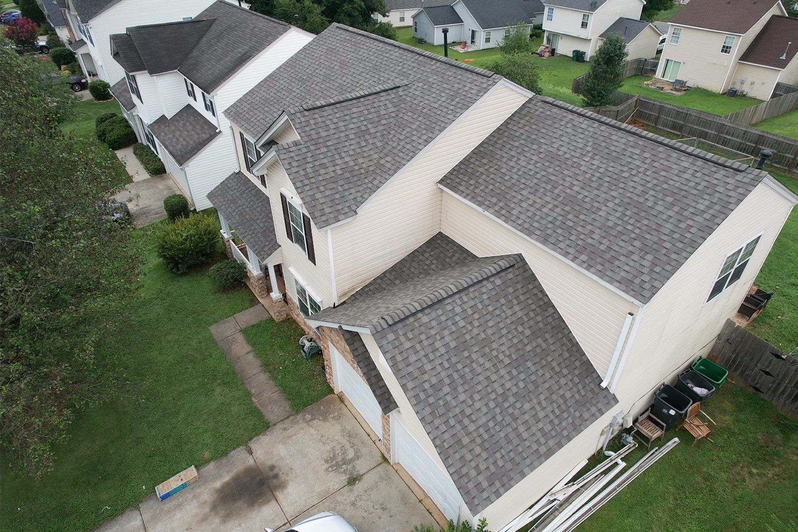 Worked with insurance for this project in Charlotte by Best Roofing Now LLC