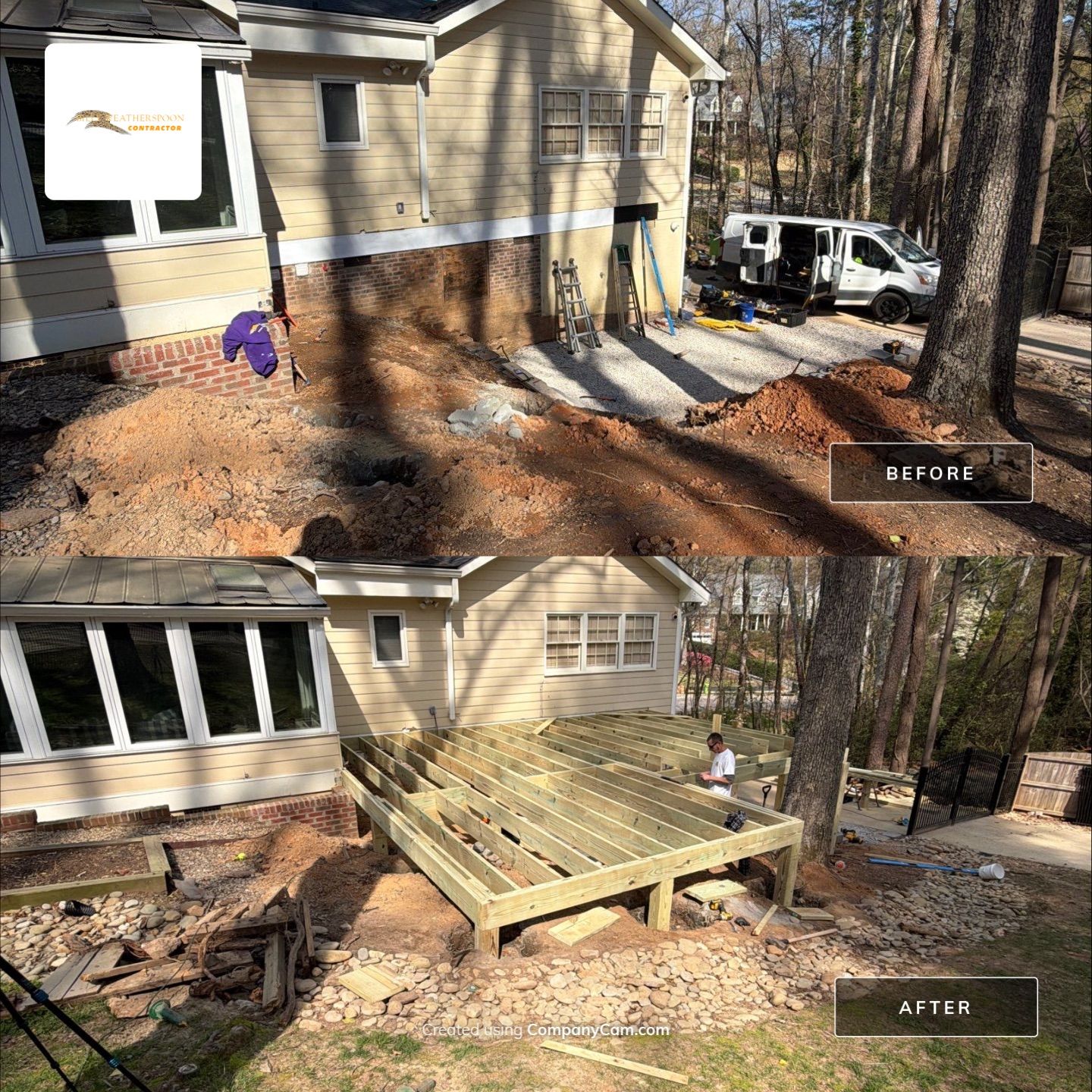 New Deck Construction & Site Improvements by Billy Weatherspoon Contractor