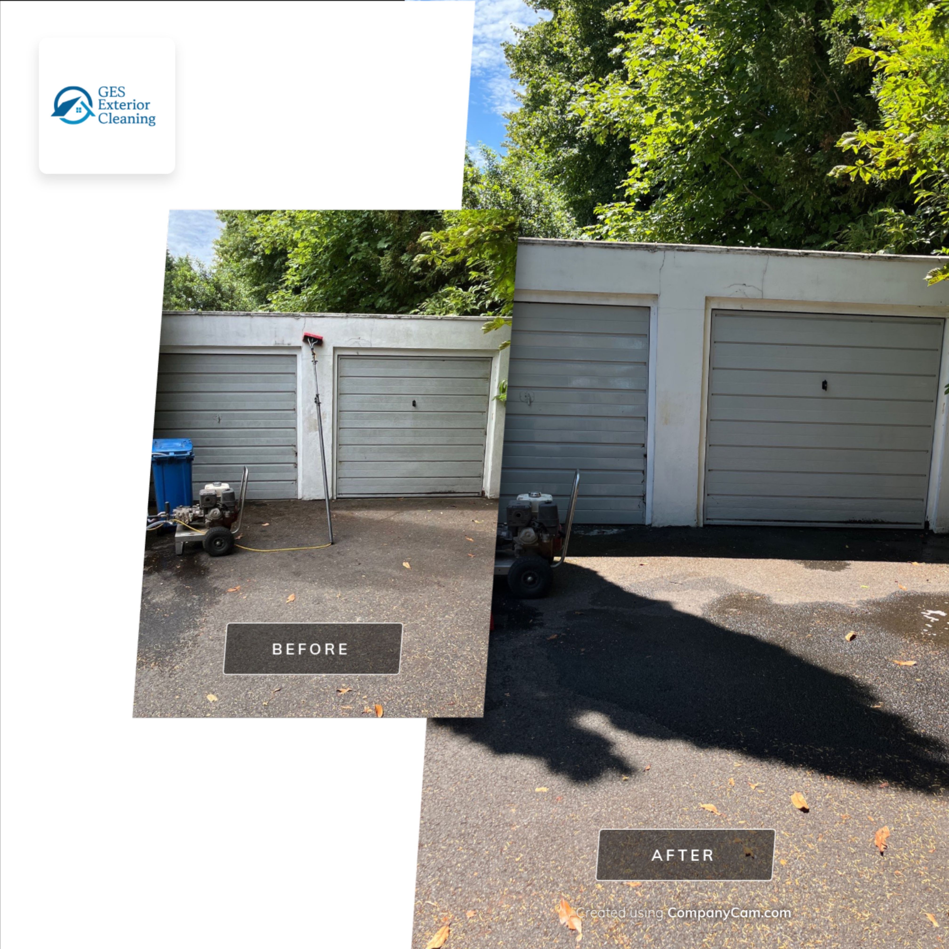 Render and patio clean using Pureseal Biocide by Ges Exterior Cleaning ltd