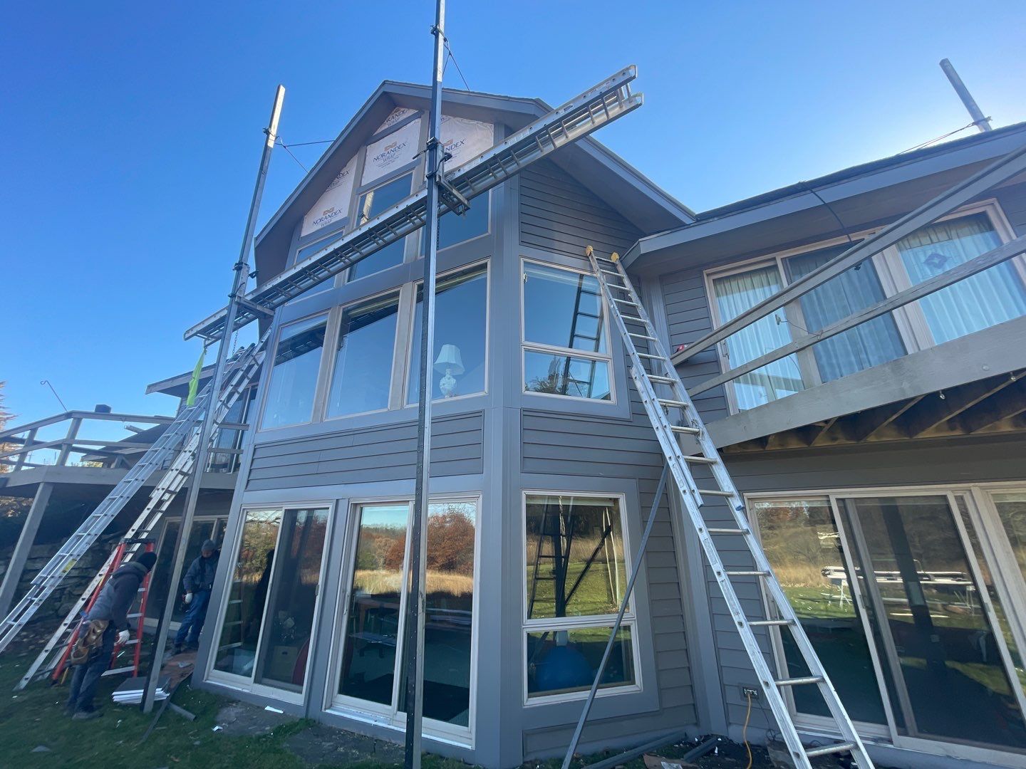 Siding Installation using Norandex Polar Wall Plus Siding, Window Wraps by Total Exteriors