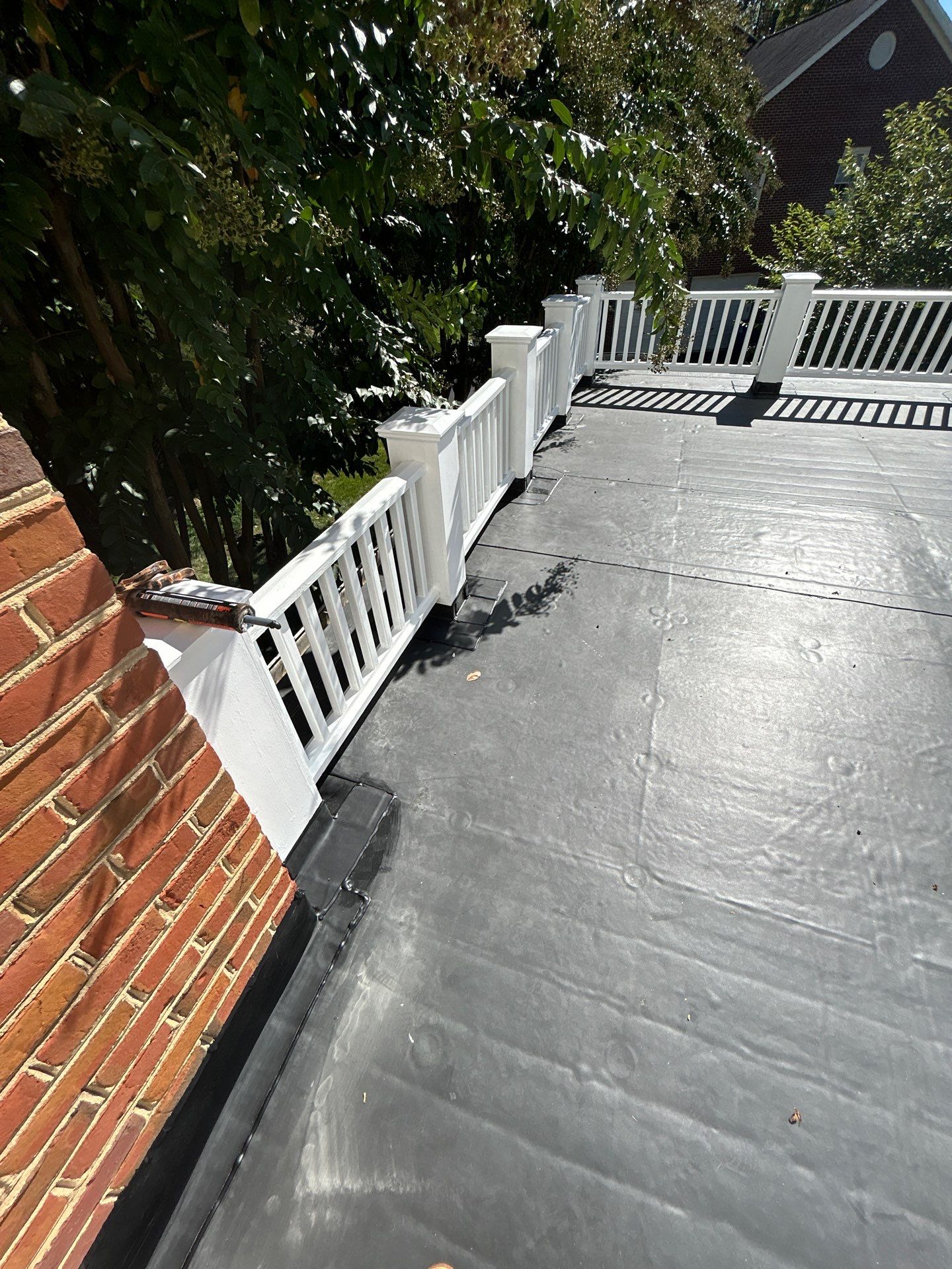 McLean - Residential Flat Roof Replacement with Carlisle Syntec EPDM by RM Banning, Inc.