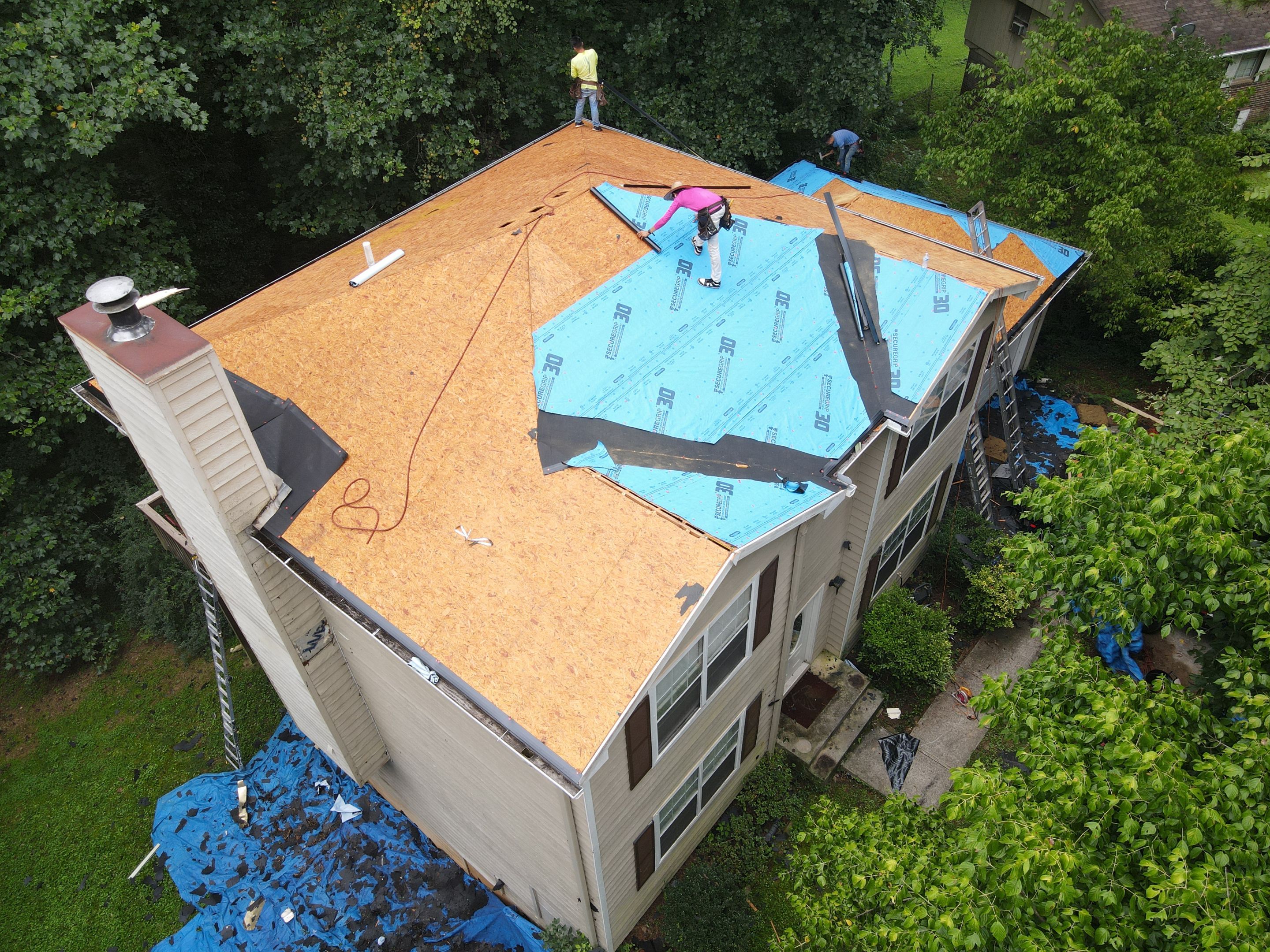 Residential Roofing Installation using Owens Corning by Inspector Roofing and Restoration