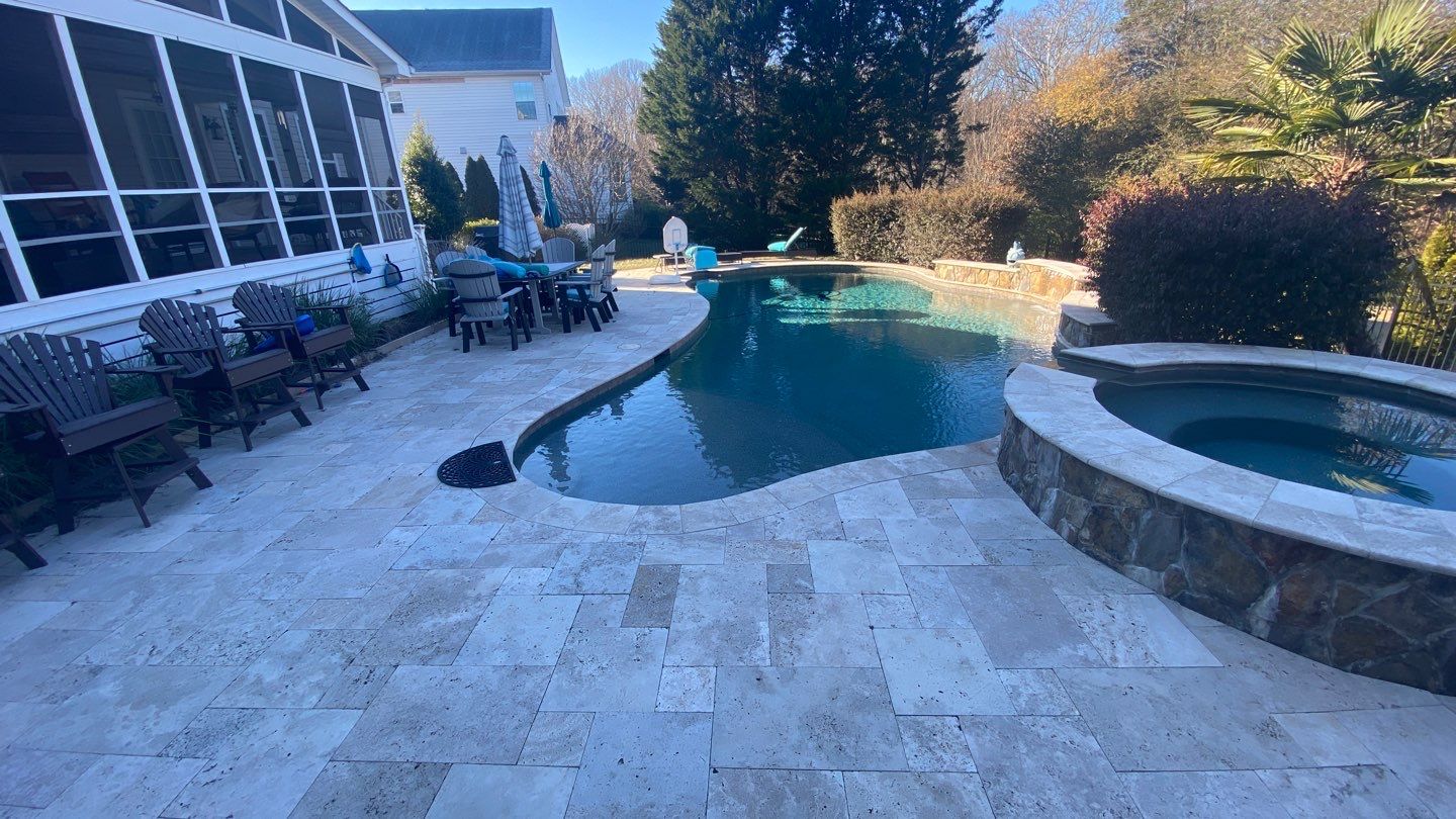 Travertine  using Concrete Sealant by DuraSeal