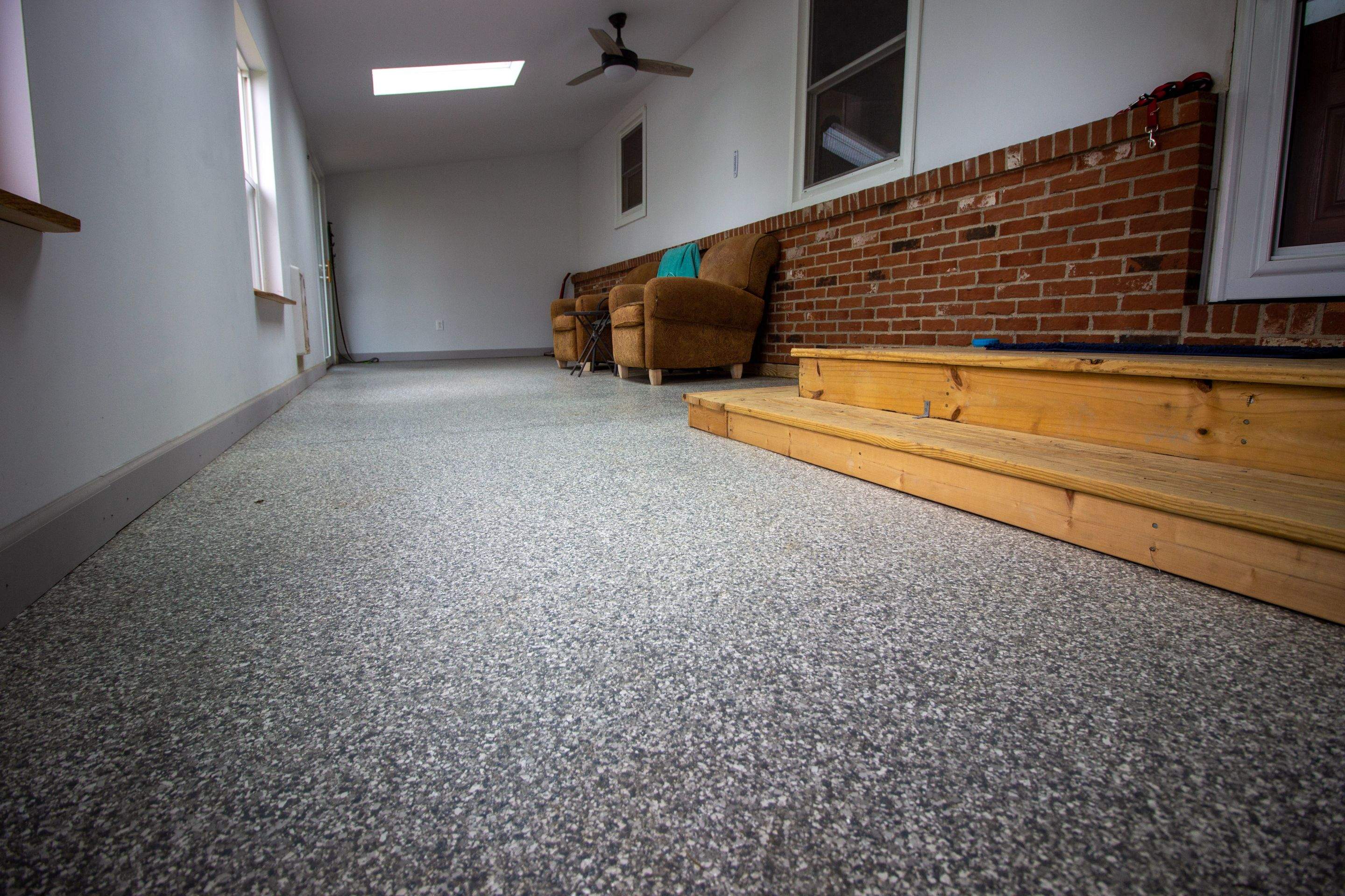 Sunroom Installation using Granite by Your1DayFloor.com
