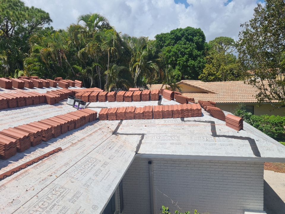 Residential Roofing Installation using Eagle Roofing Tile by BLUES BROTHERS ROOFING