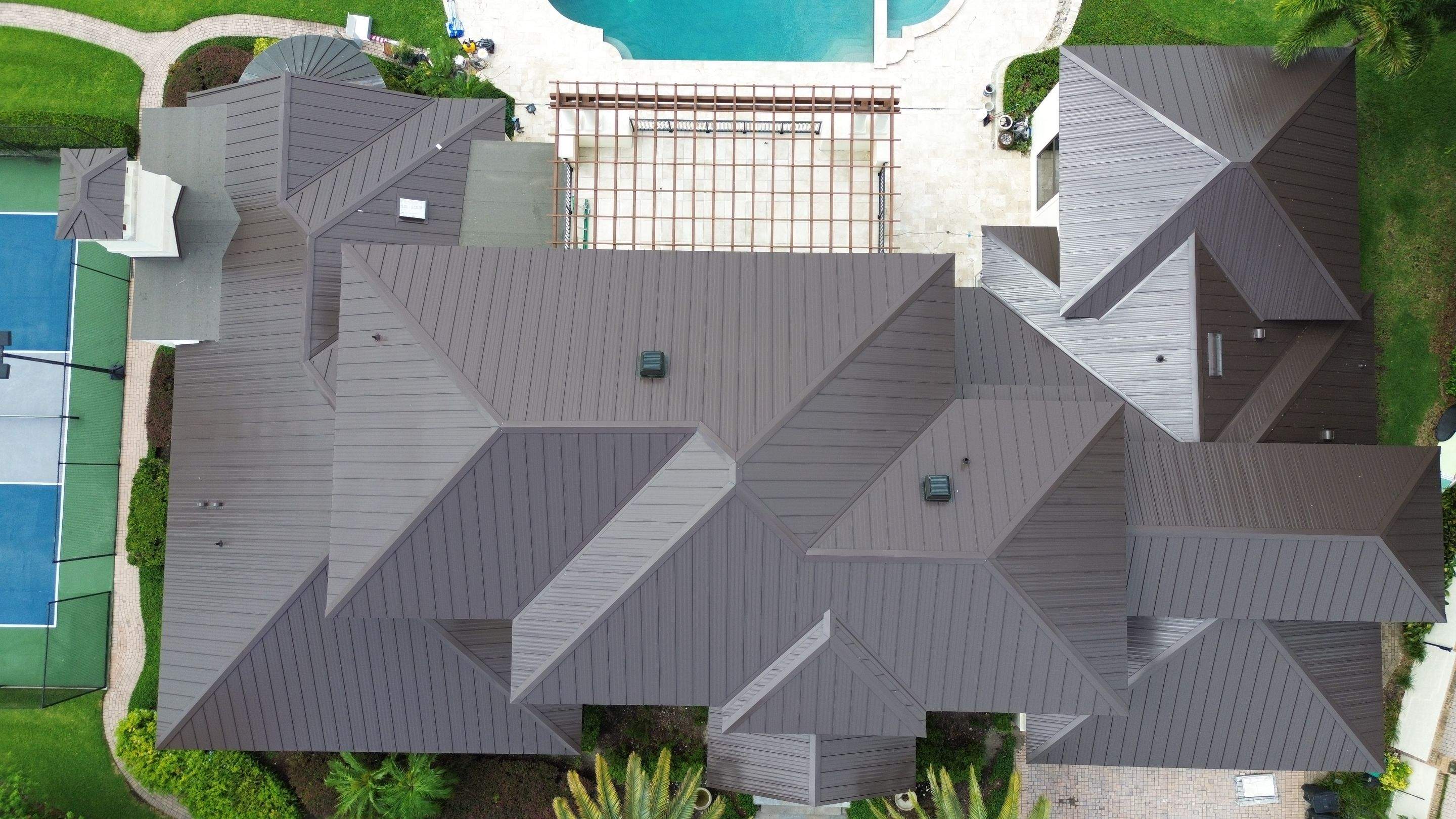 Standing seam metal roof on Lake Conway FL by Gold Key Roofing