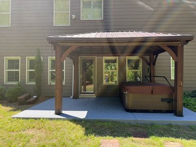 Backyard Pavilion Installation and Garage Door Upgrades in Powder Springs