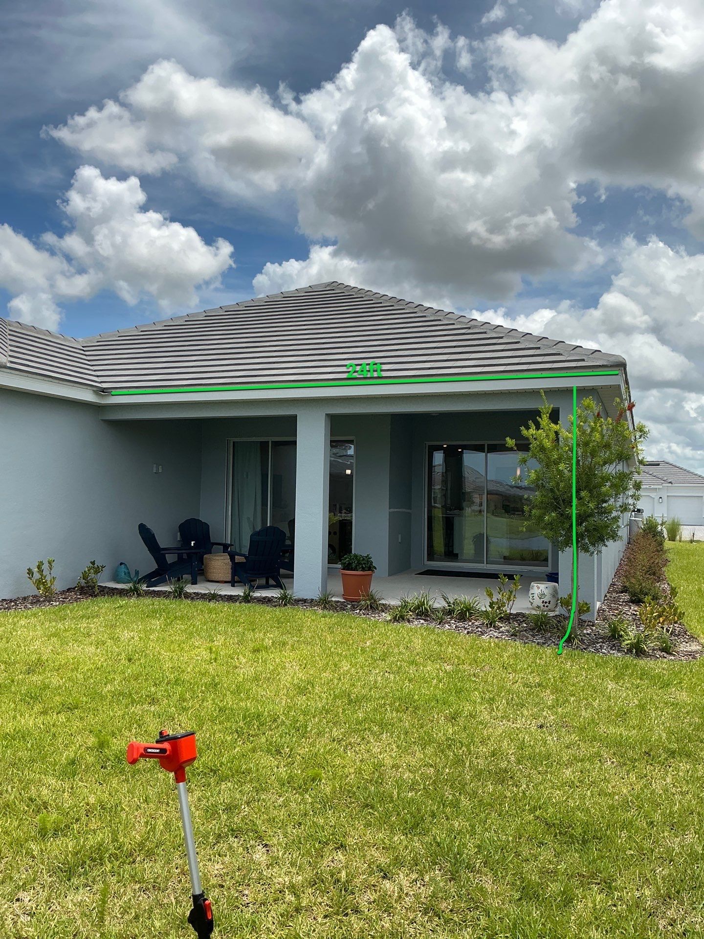 6-INCH White Gutter Installation in Palmetto FL by Gutter Professors