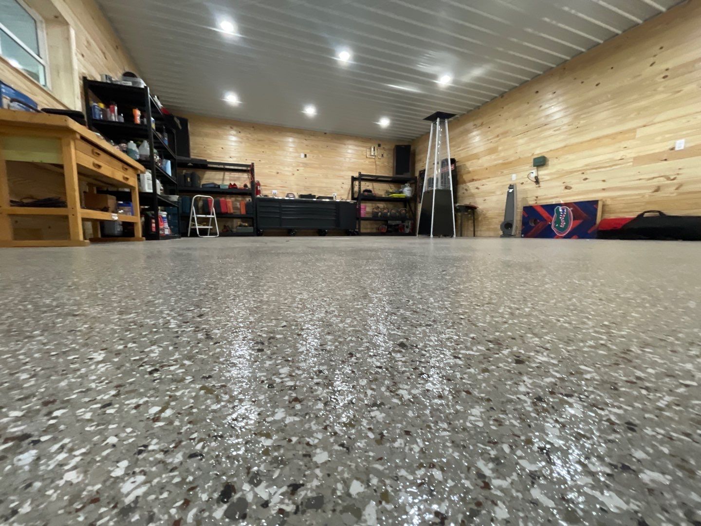 Garage and Carport in Chiefland, FL in Pebble Beach by Cross Creek Concrete Coatings