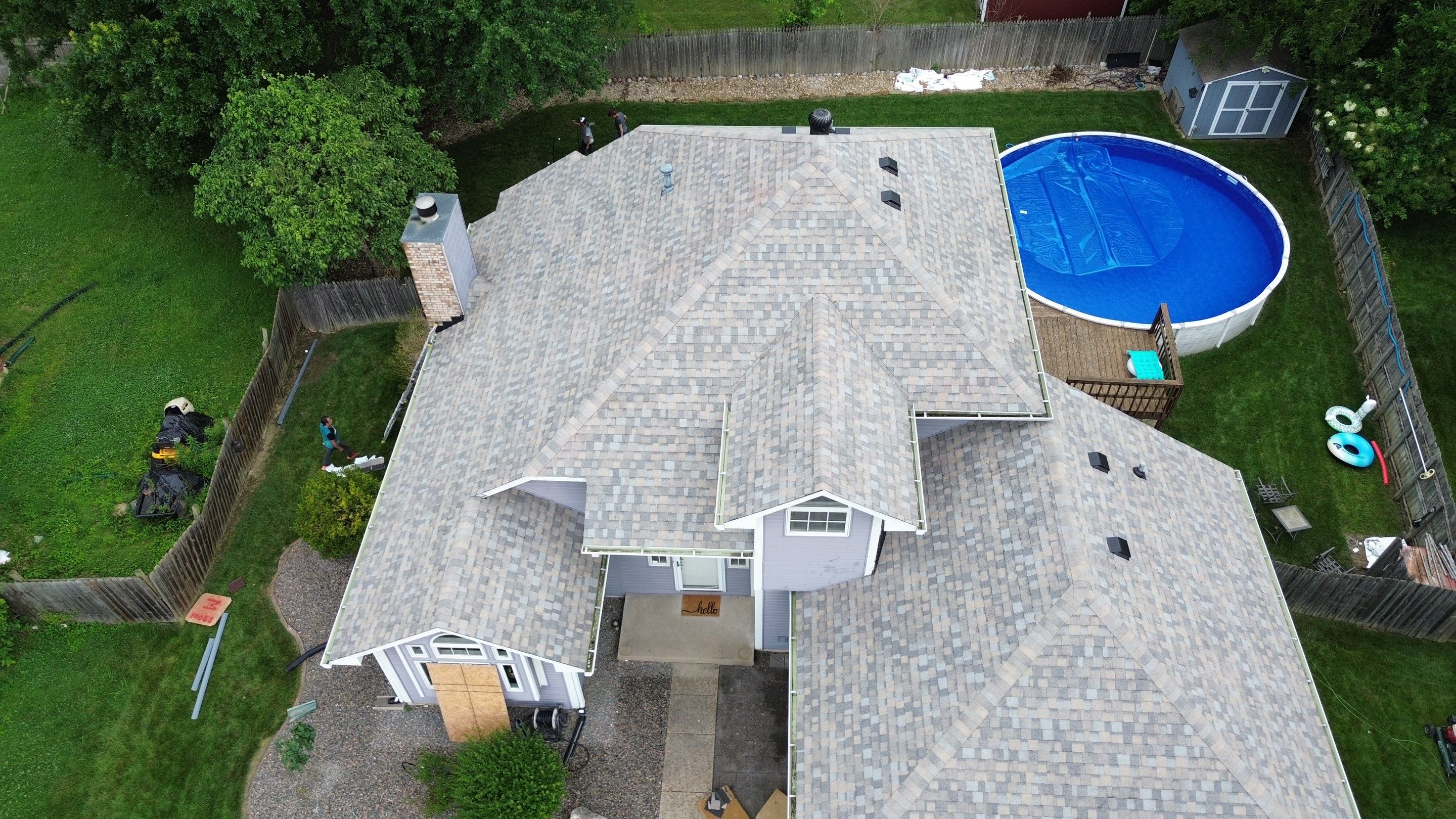 Project in New Albany by Moss Roofing