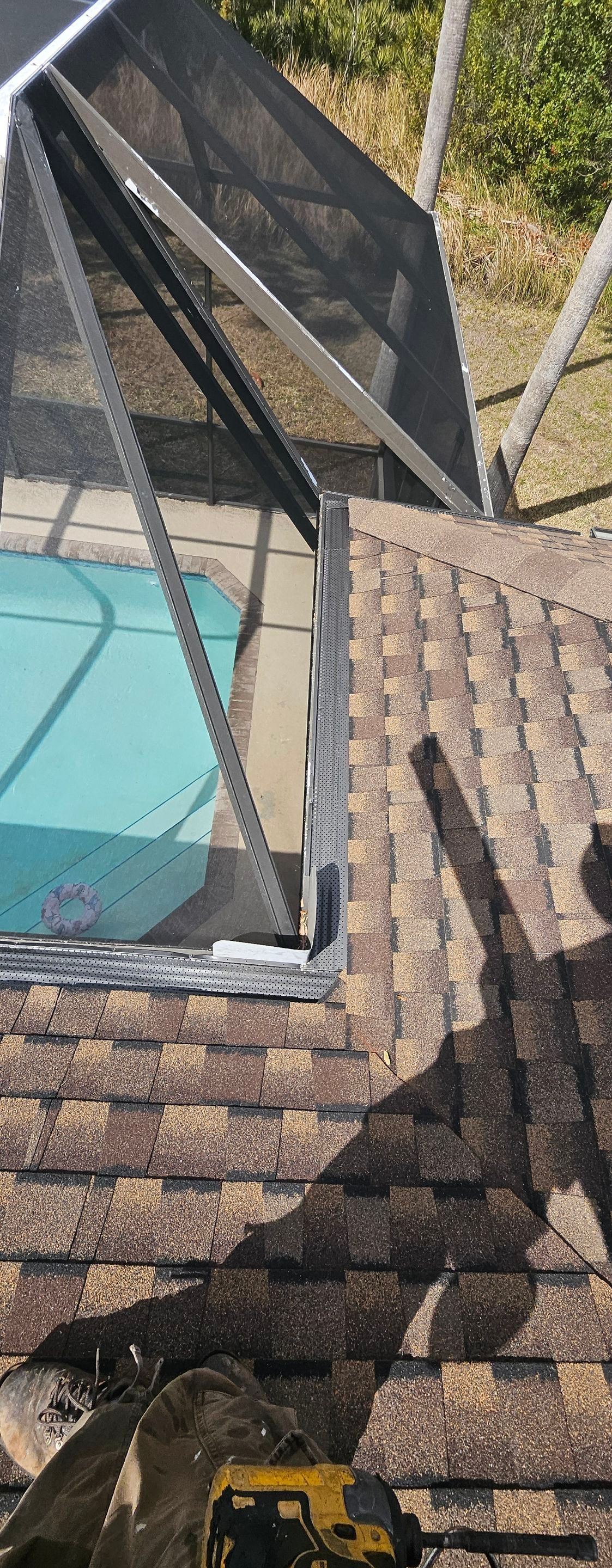 Gutter Guards Installation and New seamless gutters using Leaf Guard in Bradenton Fl by Gutter Professors