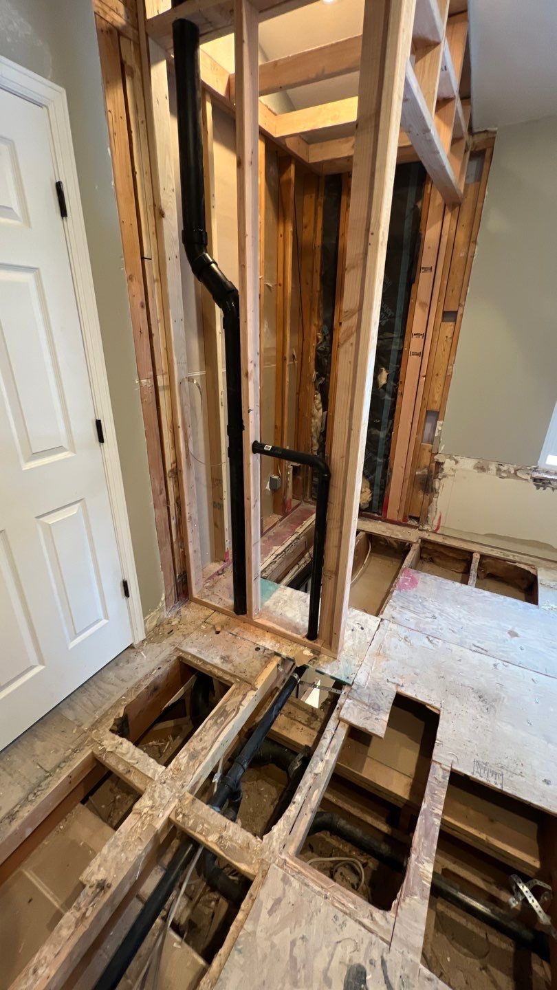 Two Bathroom Remodel  by Plumbing Connect Systems LLC