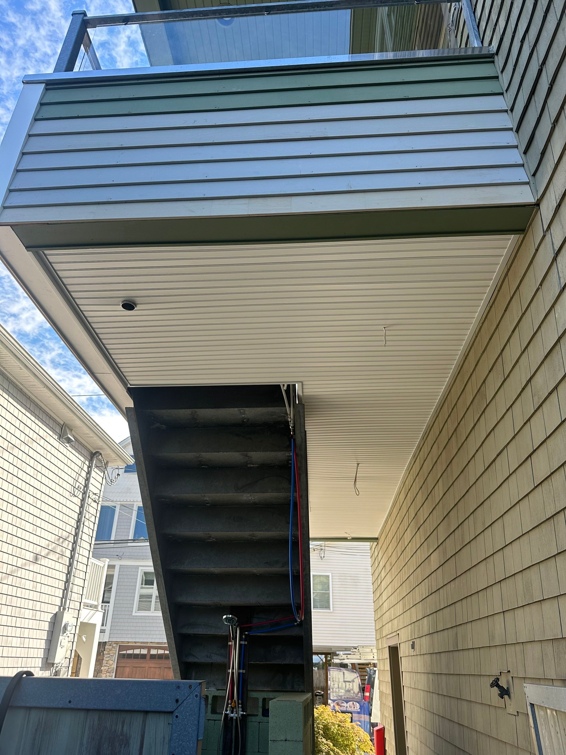 Deck Installation using Tanzite Stone Decking by A Plus Exterior