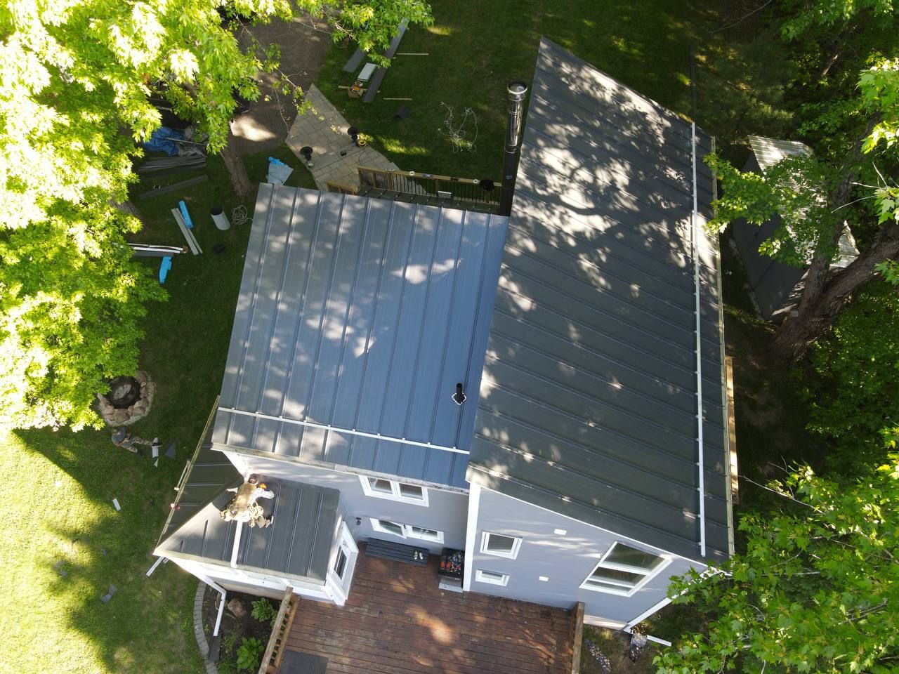 Standing Seam Metal Roofing using 16" Standing Seam Panels by Jay Carter Roofing & Sheet Metal