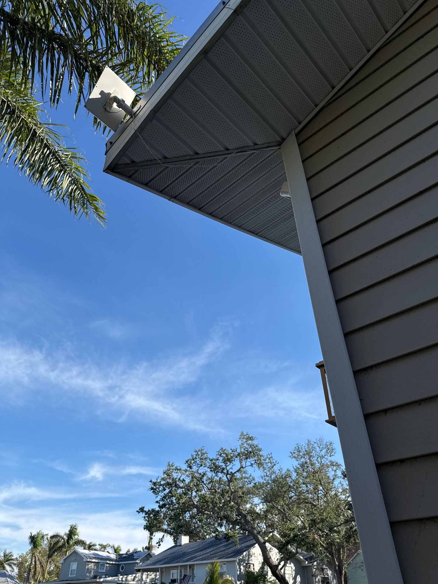 Soffit Repair and New Splash Guard Installation Palmetto FL by Gutter Professors